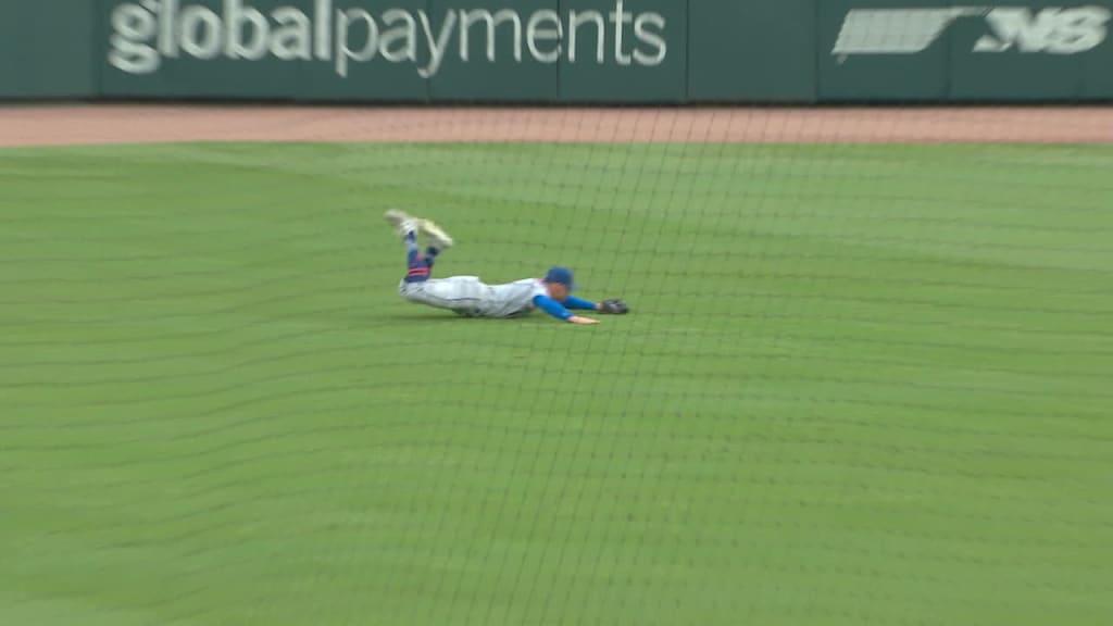 Brandon Nimmo makes diving catch in Mets' no-hitter