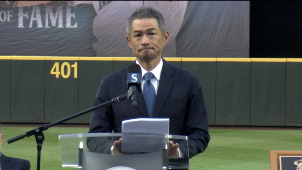 Ichiro Suzuki moving speech after Mariners' Hall of Fame tribute