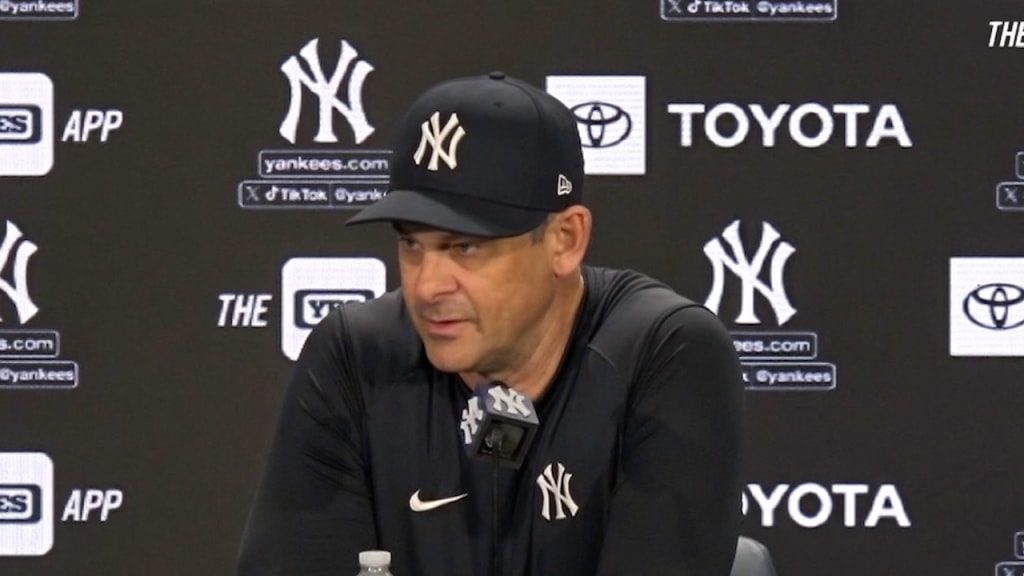 Aaron Boone cập nhật về chấn thương của Giancarlo Stanton