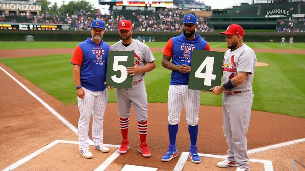Albert Pujols: Gives and gets gifts at Wrigley Field