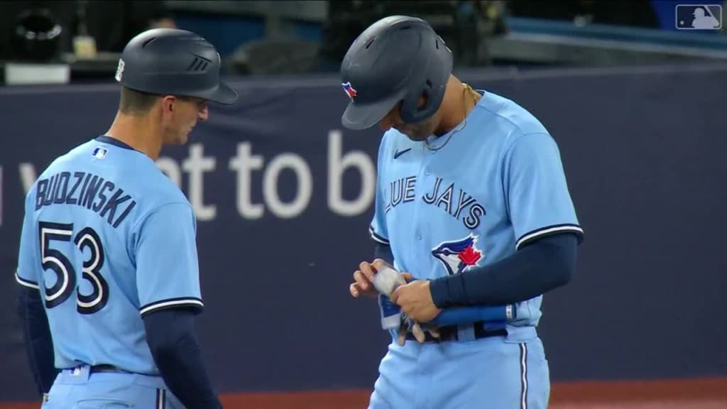 George Springer removed after HBP