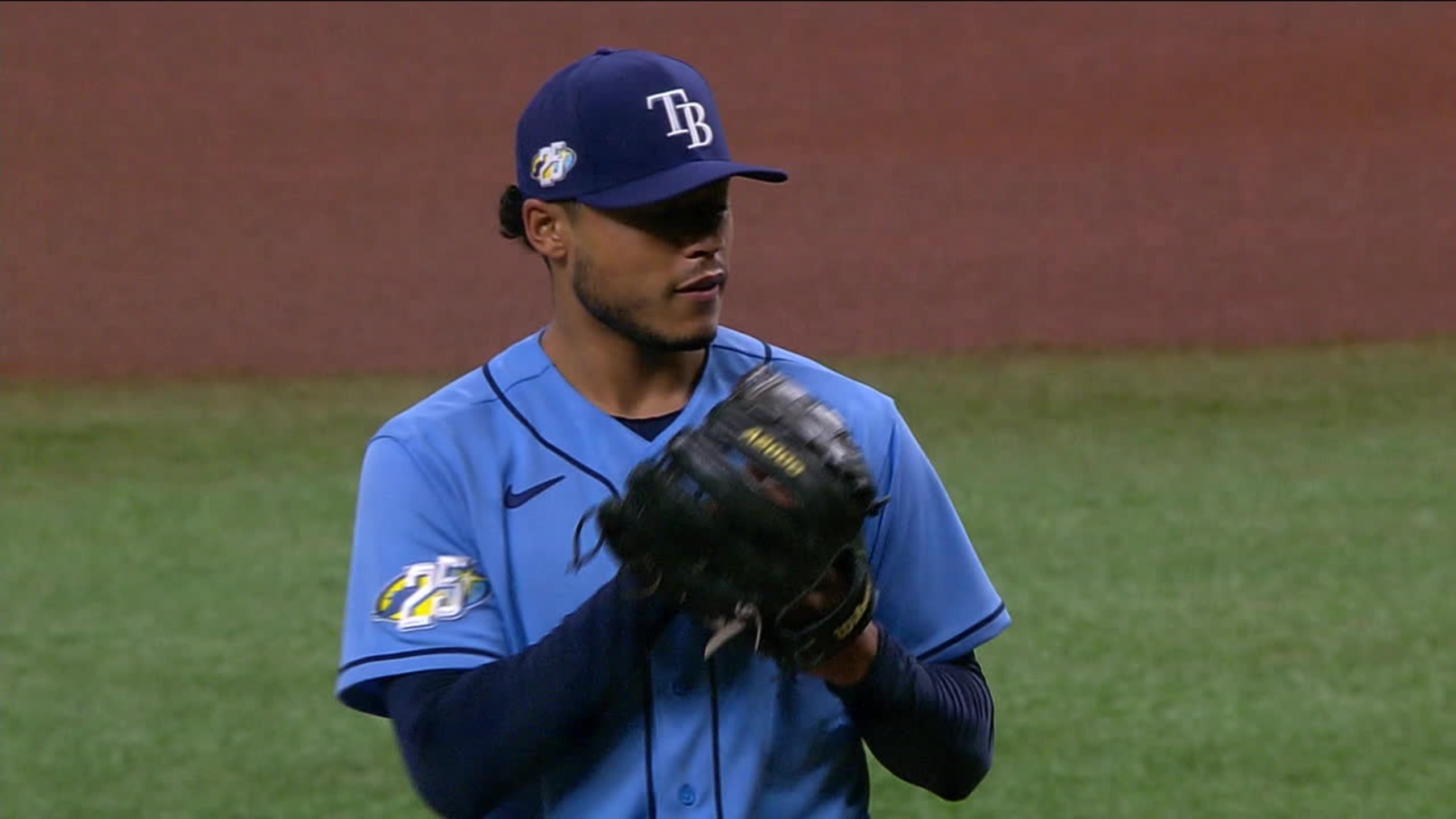 Taj Bradley's seven strikeouts