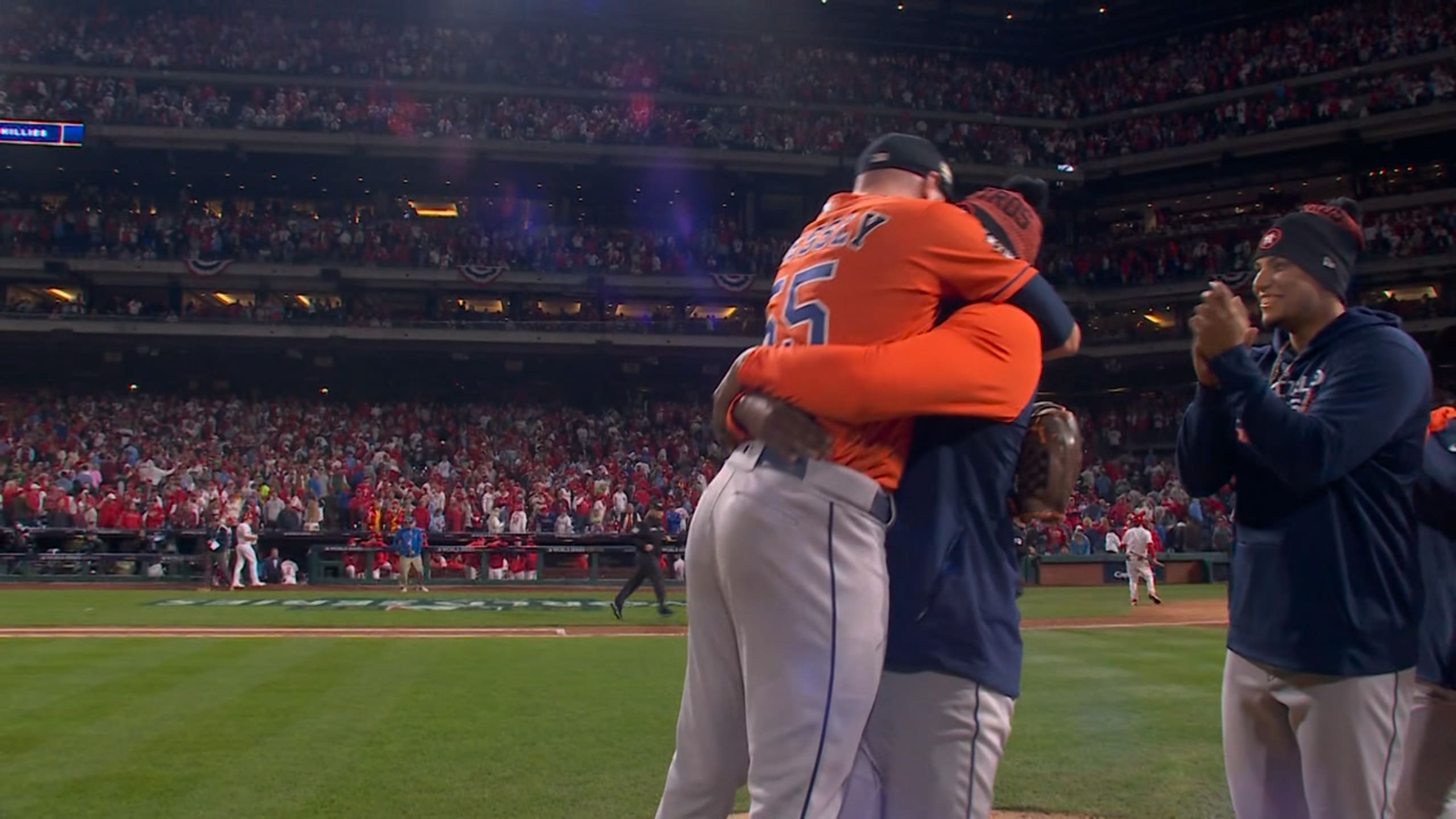 Watch: Javier outstanding as Astros no-hit Phillies in 5-0 World