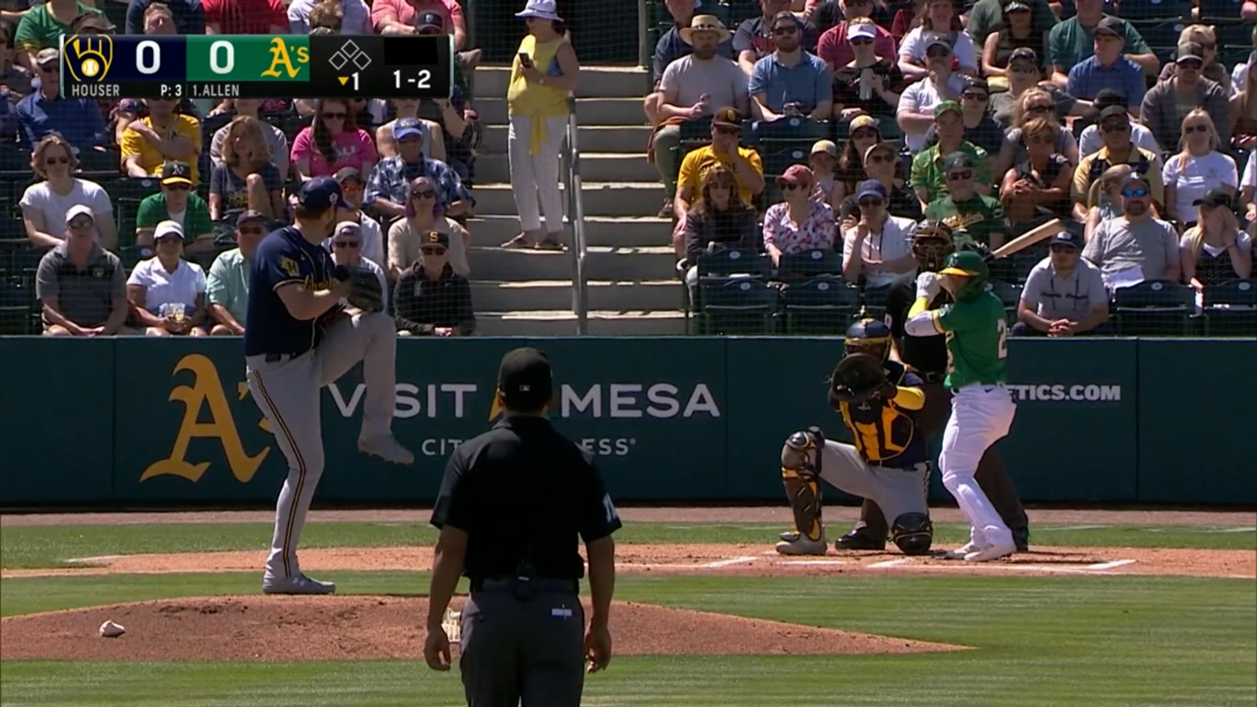 Adrian Houser's three strikeouts