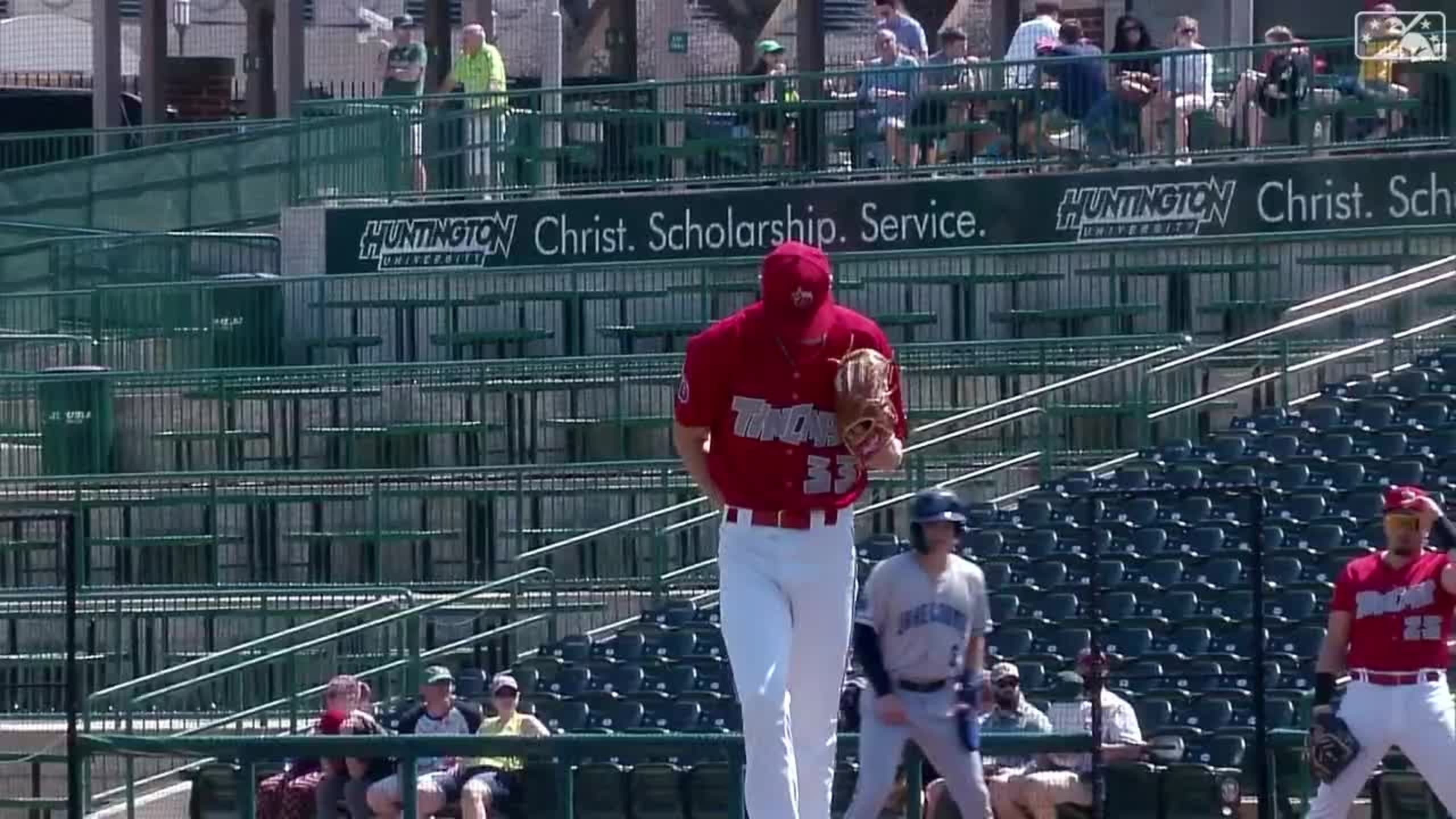 Adam Mazur strikes out three