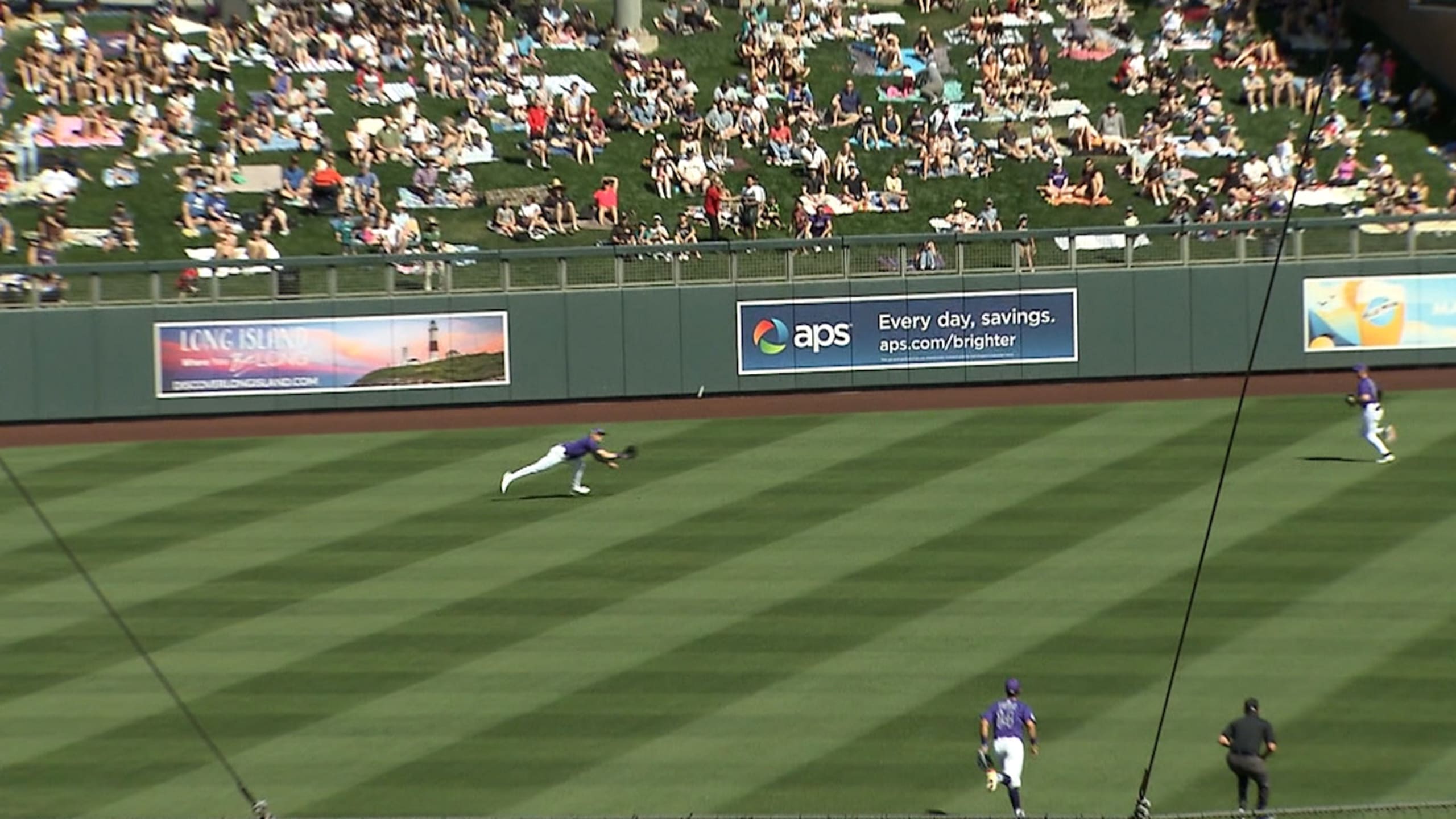 Nolan Jones' great diving catch