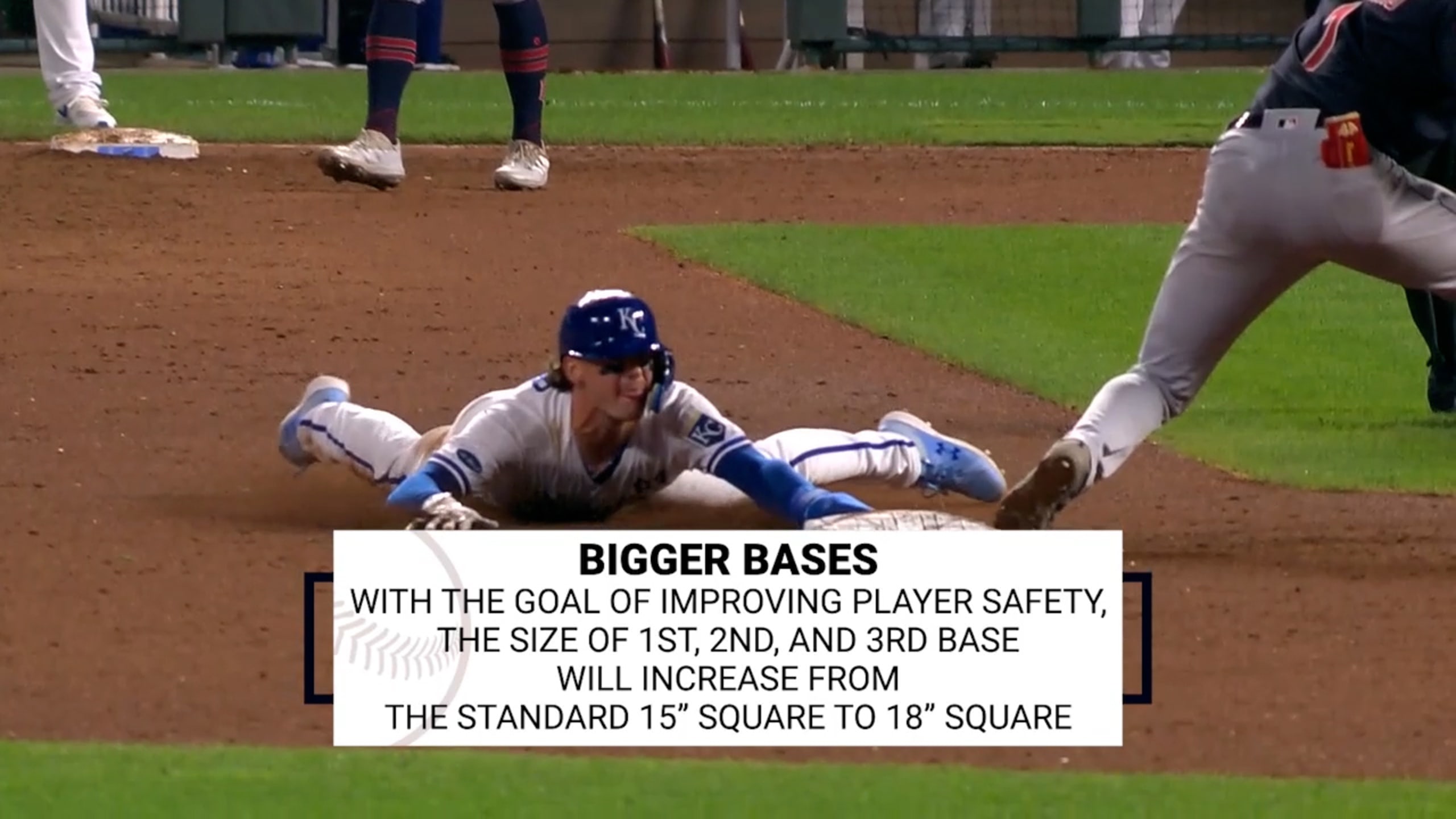 Pickoff changes, bigger bases