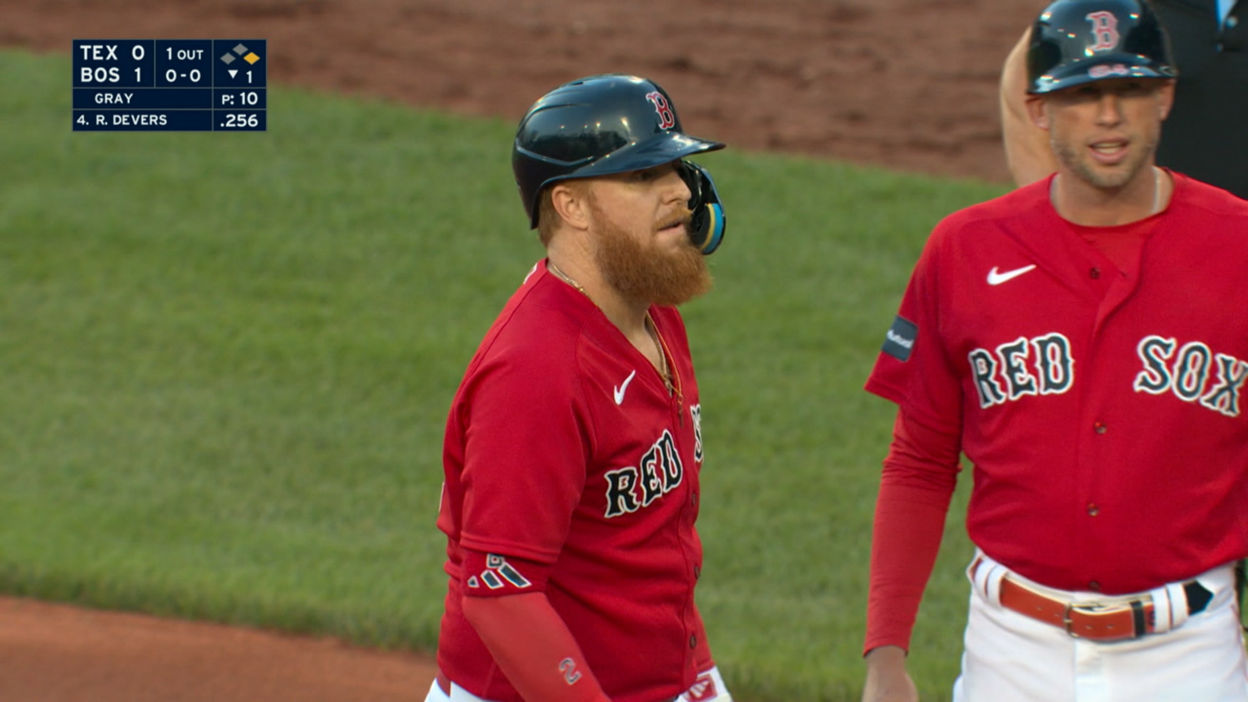 Duvall and Devers go deep in Red Sox win, Arcia hits walk-off for