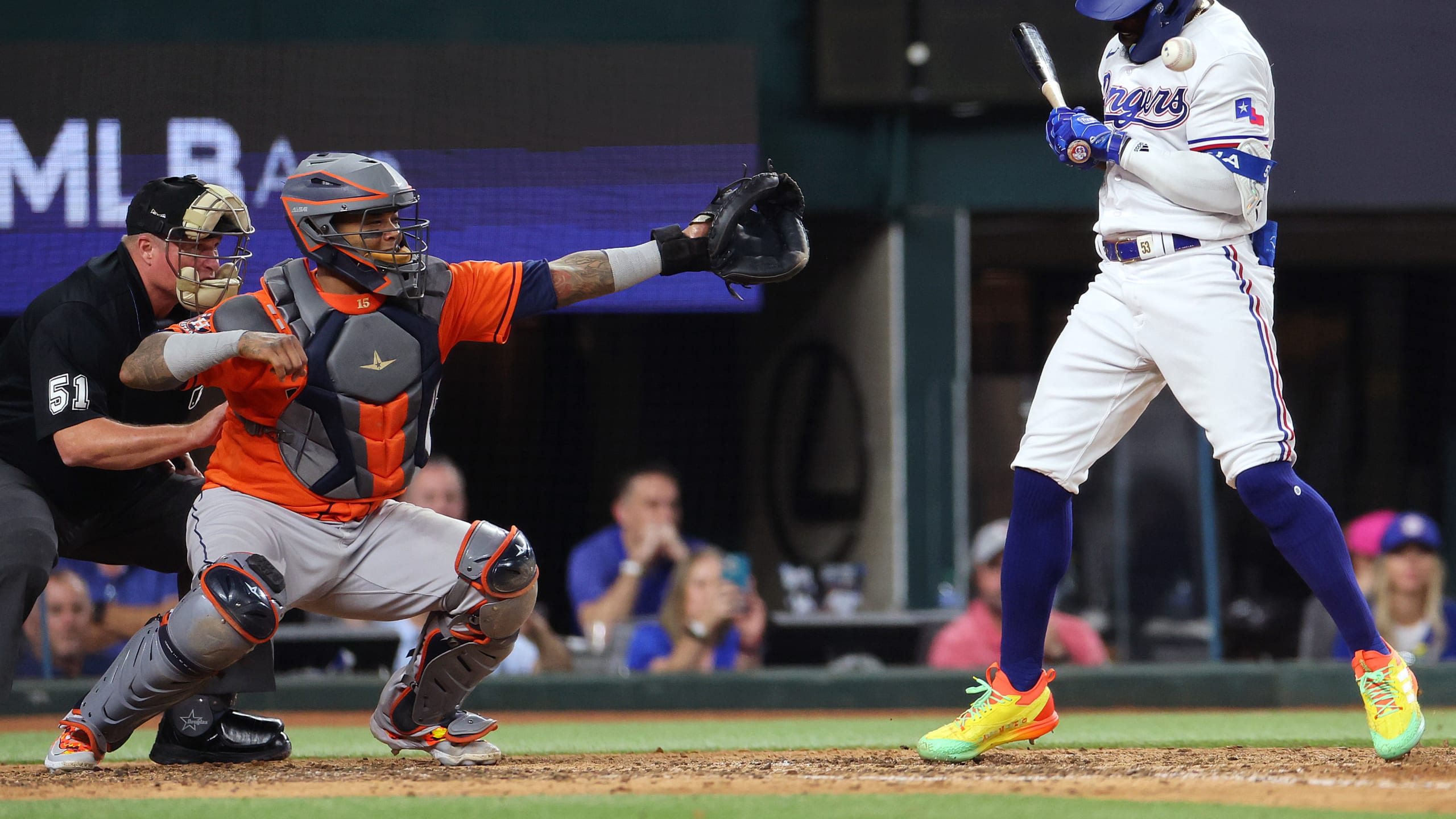 Brewers catcher Martin Maldonado literally hit the cover off a baseball