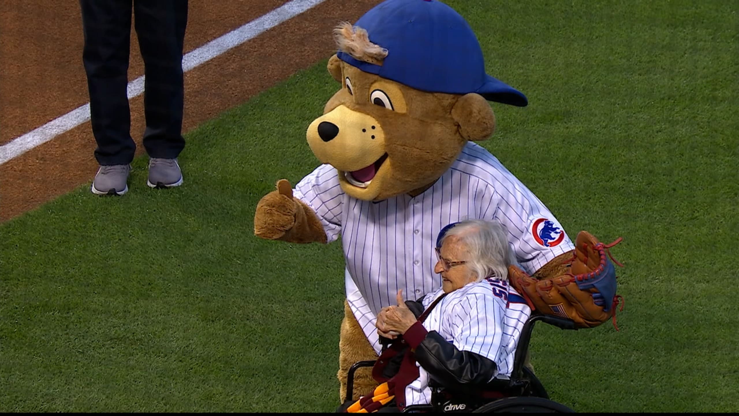 Sister Jean throws first pitch