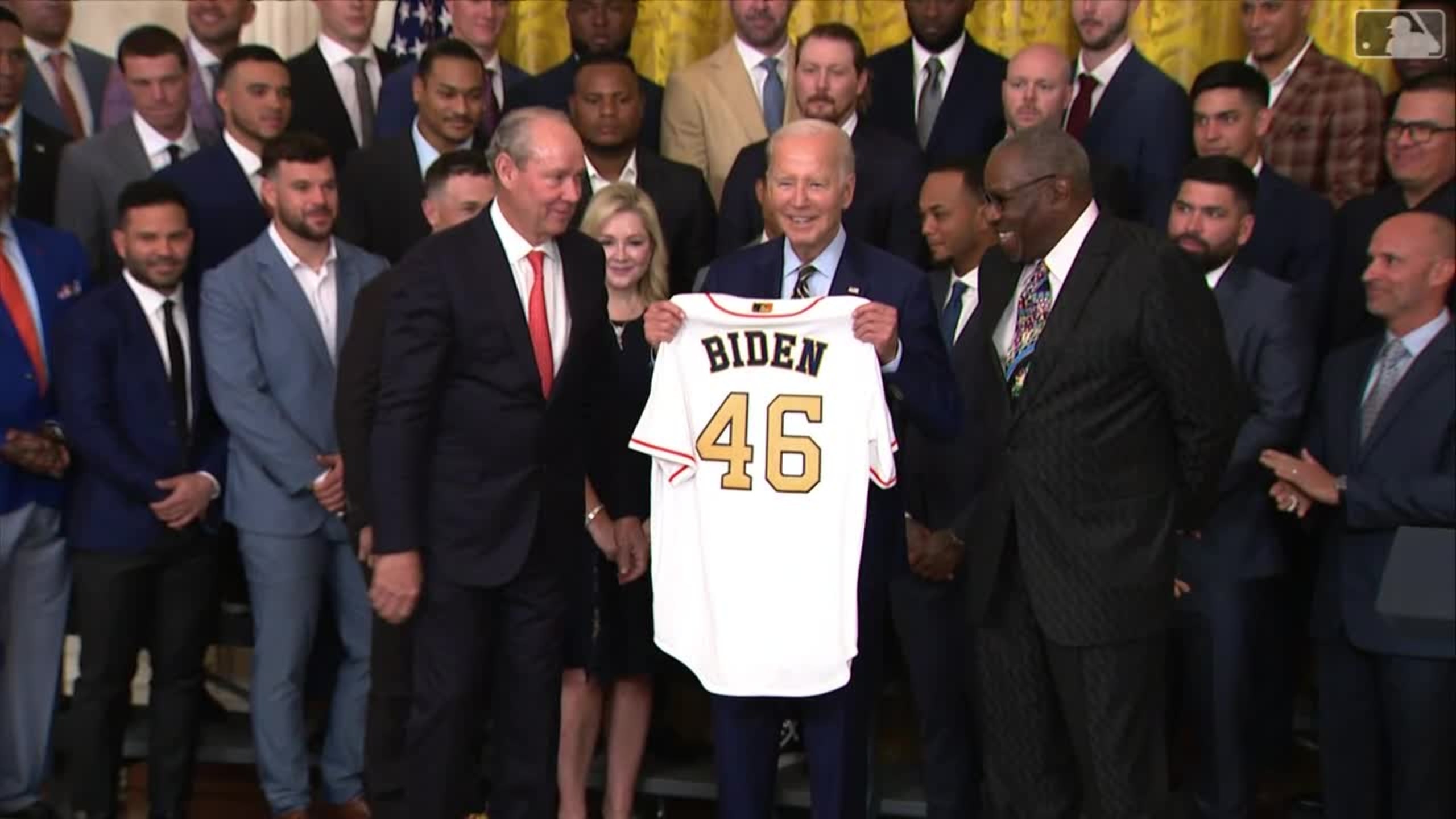 Astros visit the White House