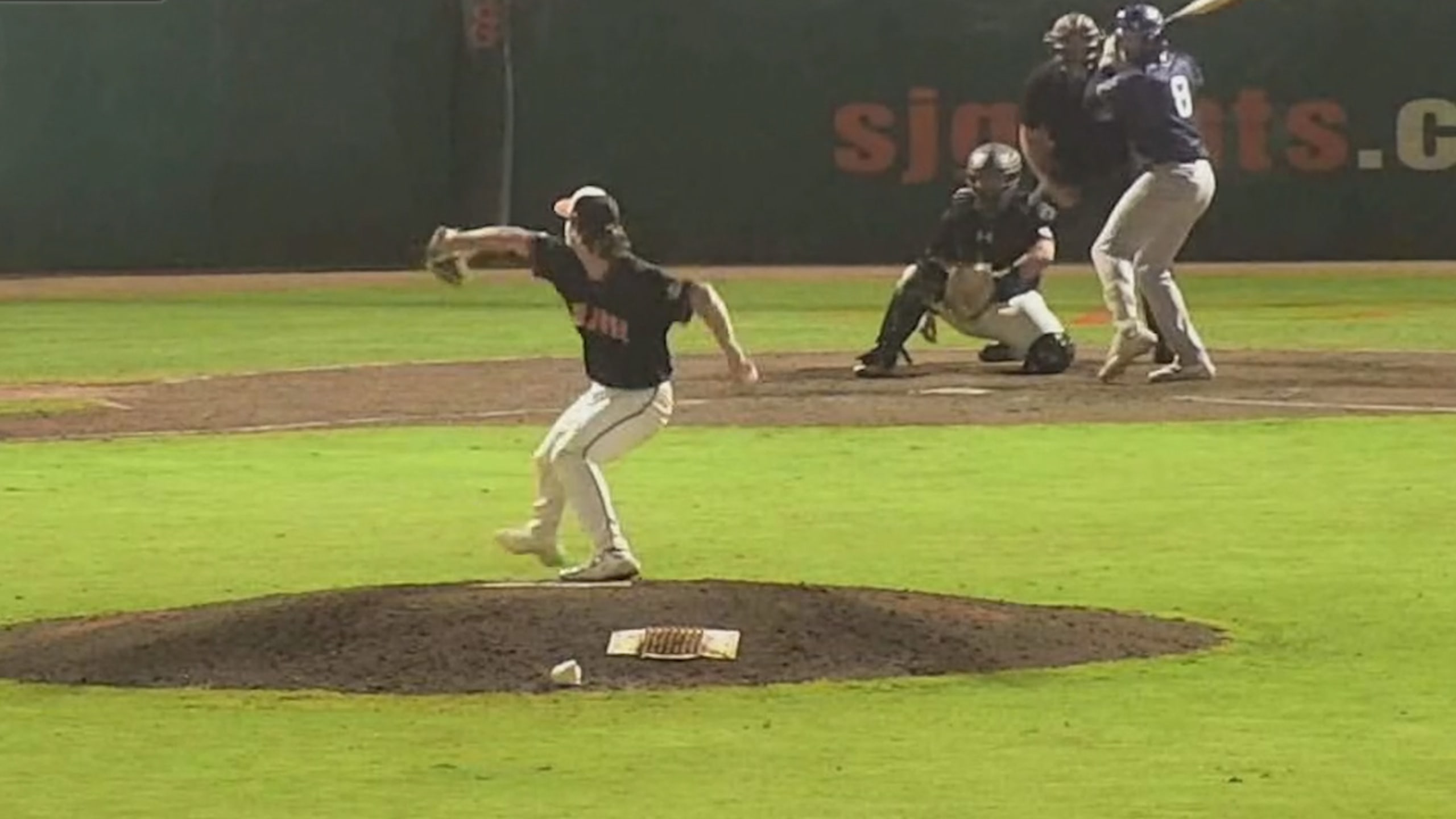 Joe Whitman goes to a slider for a strikeout
