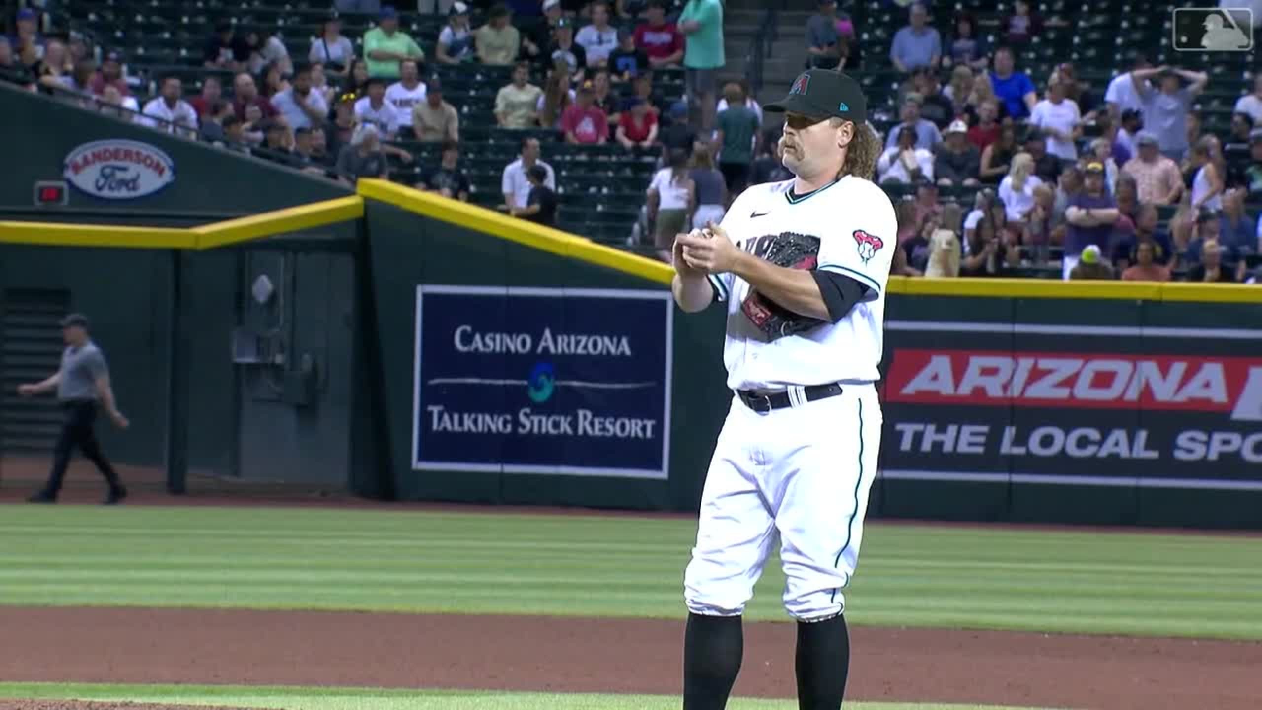 Andrew Chafin fans the side