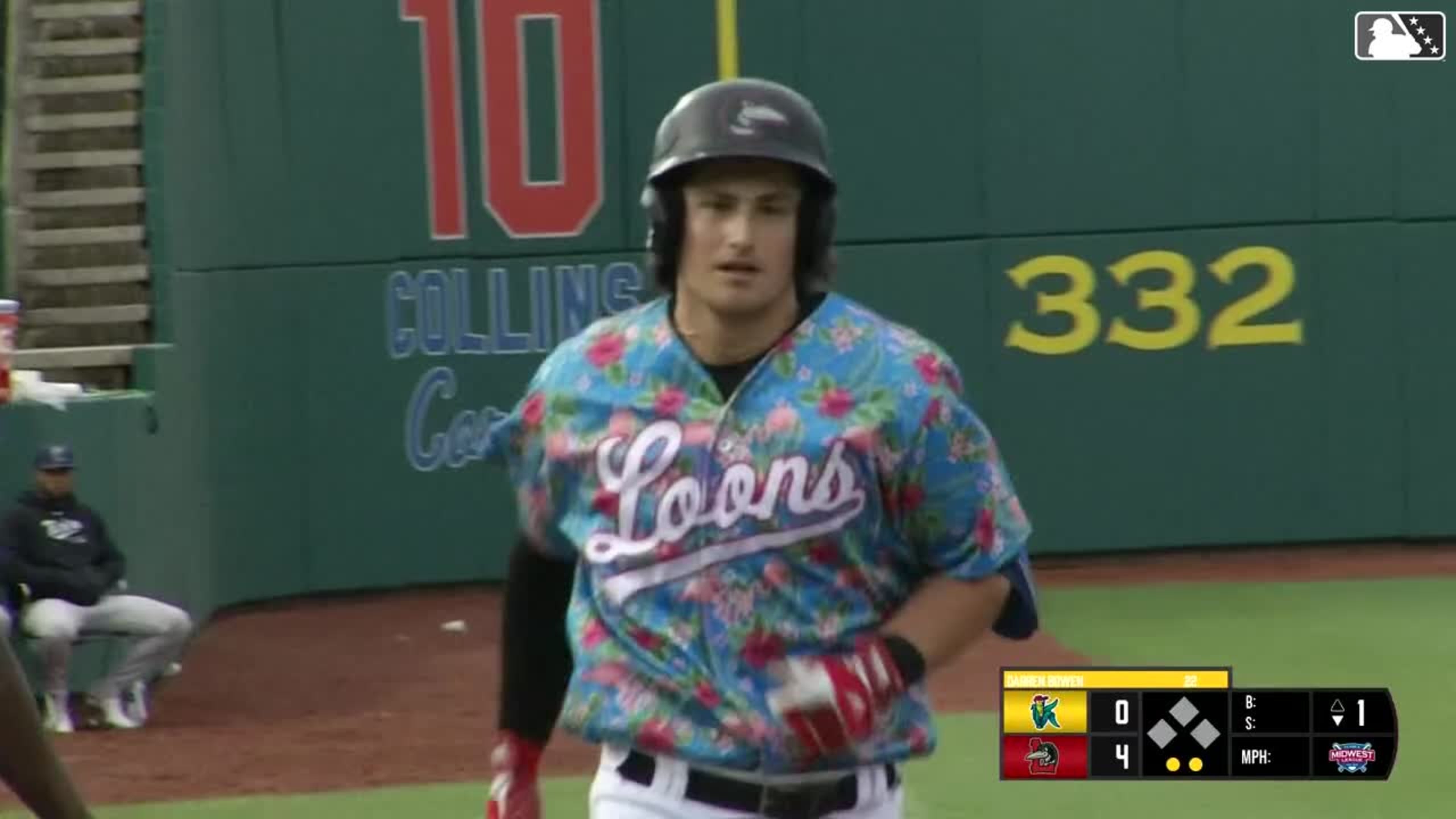 Jake Gelof lofts his third home run of the season