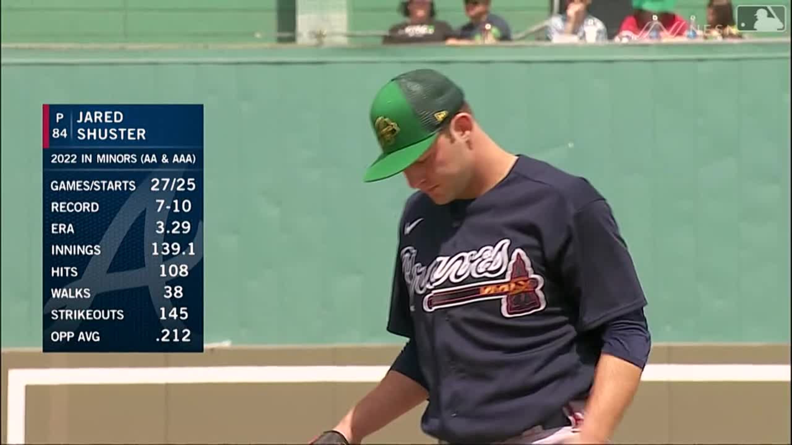 Jared Shuster's seven strikeouts