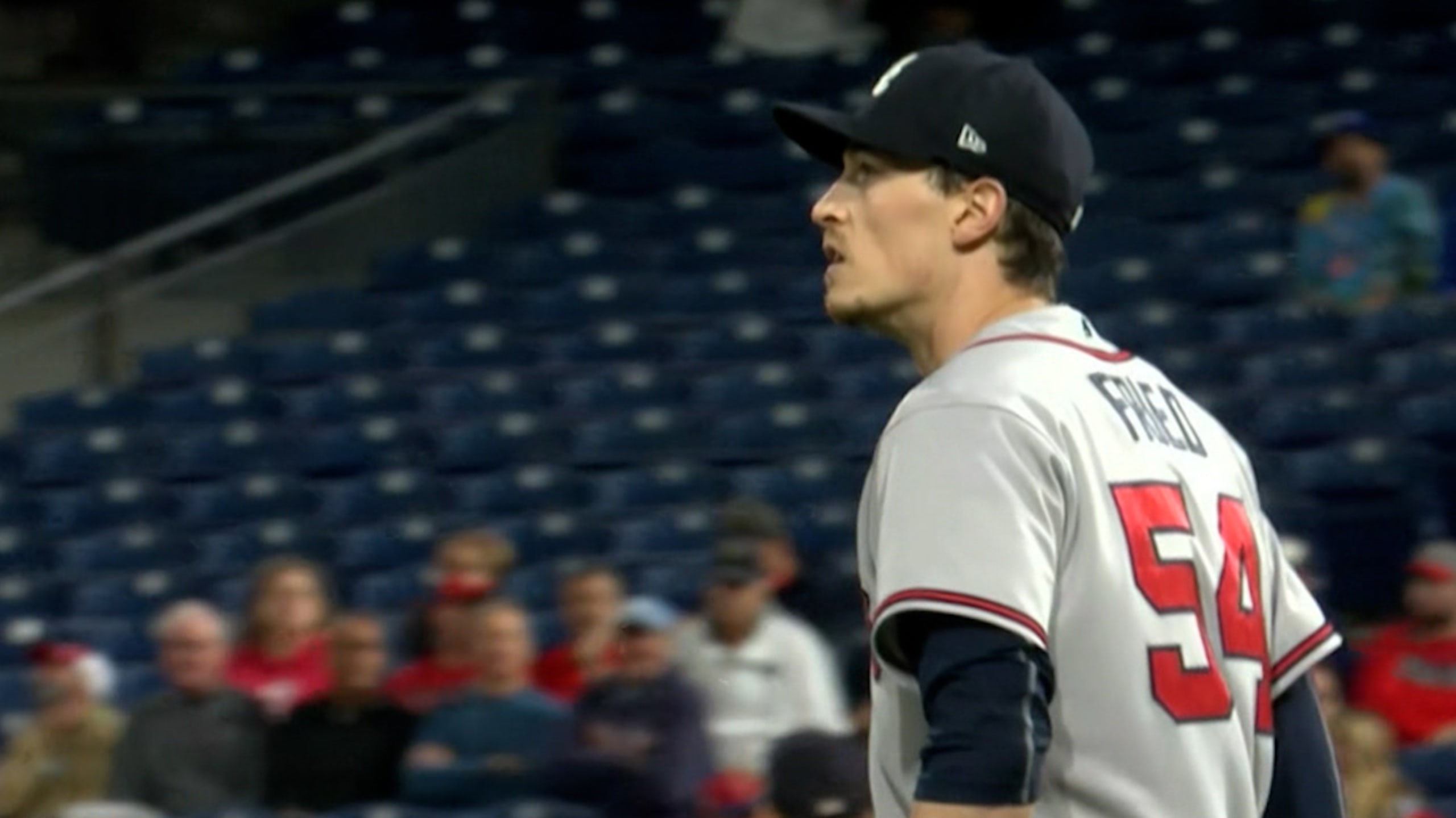 Max Fried whiffs 8 batters