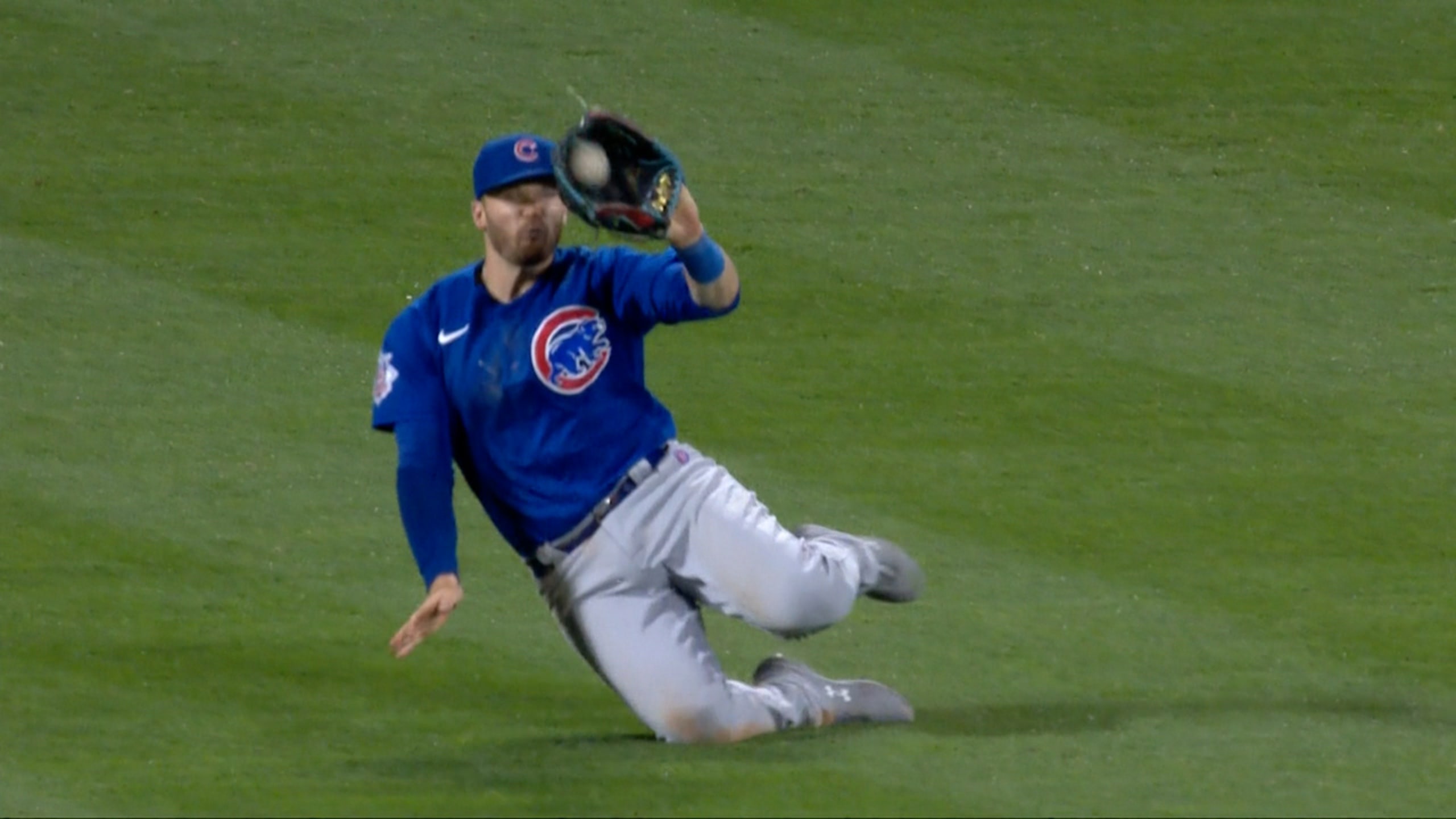 Ian Happ's sliding catch