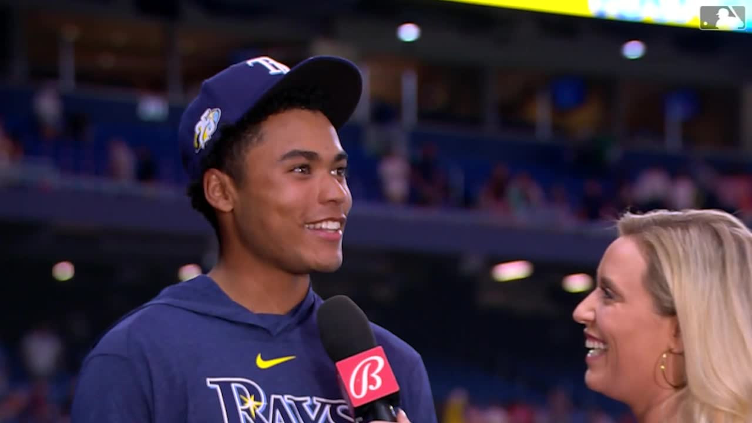 Taj Bradley on his MLB debut