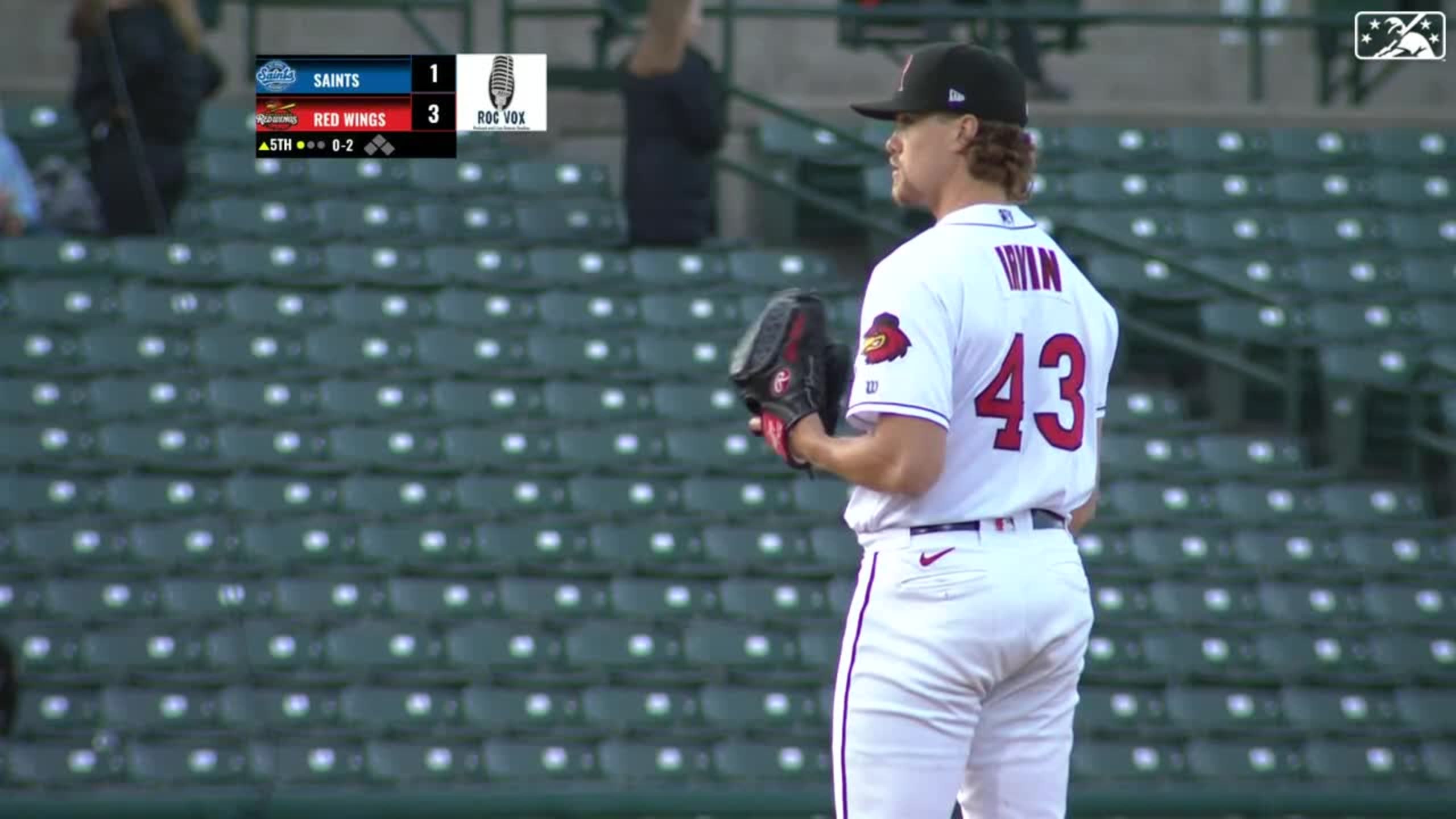 Jake Irvin's sixth strikeout