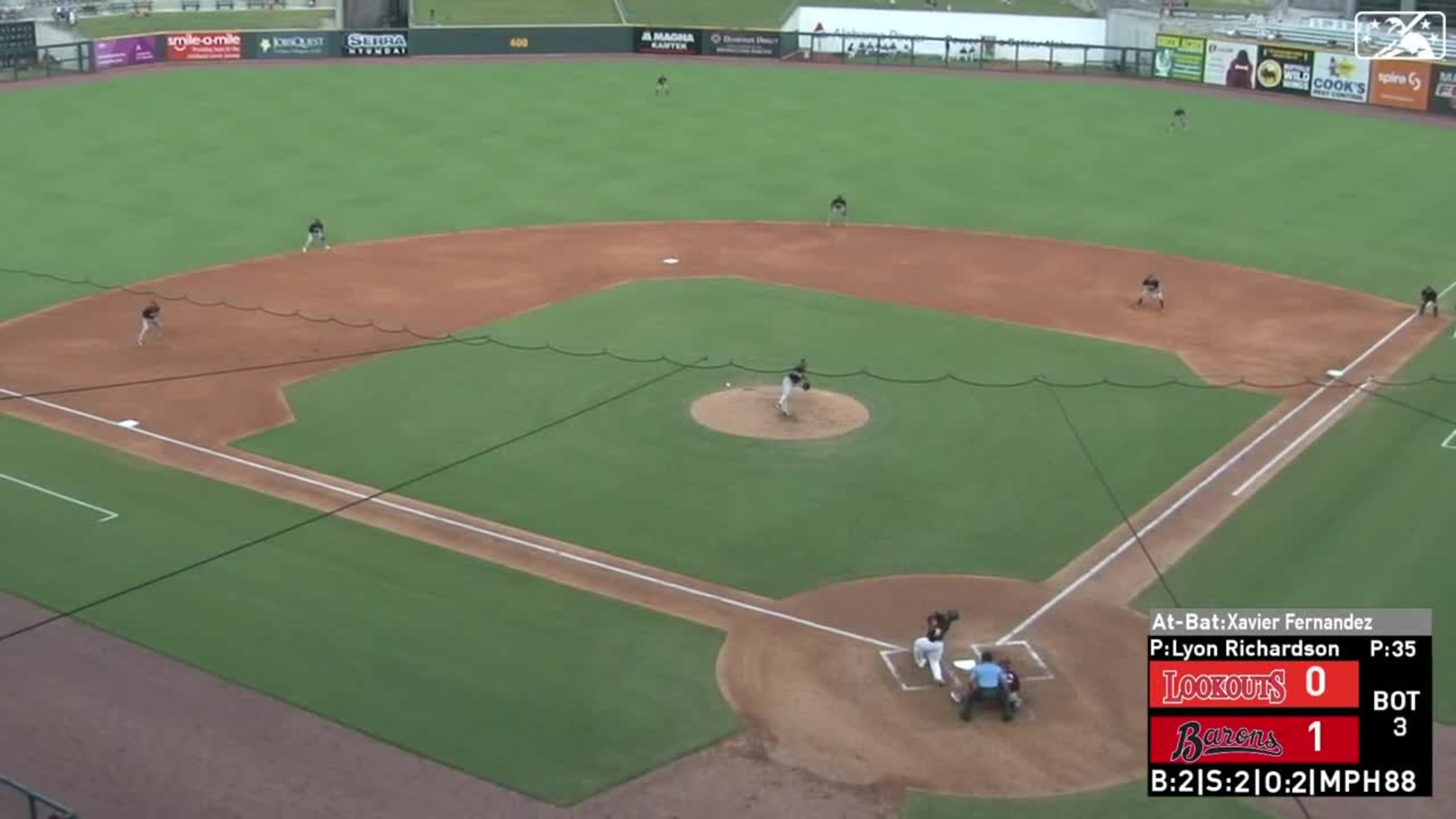 Lyon Richardson's sixth strikeout