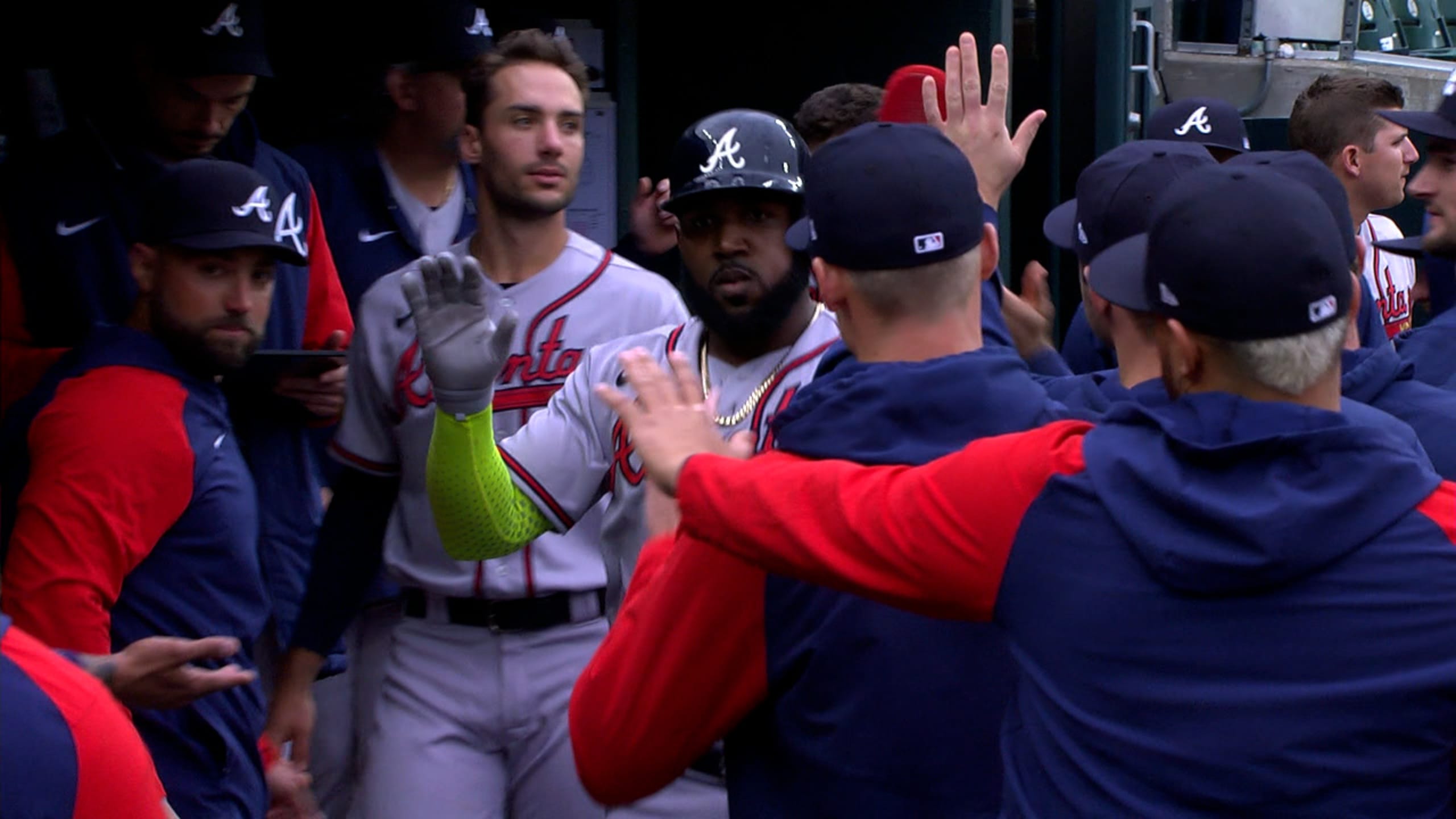 Braves' Marcell Ozuna leaves game with troubling injury after getting hit  by pitch vs Tigers