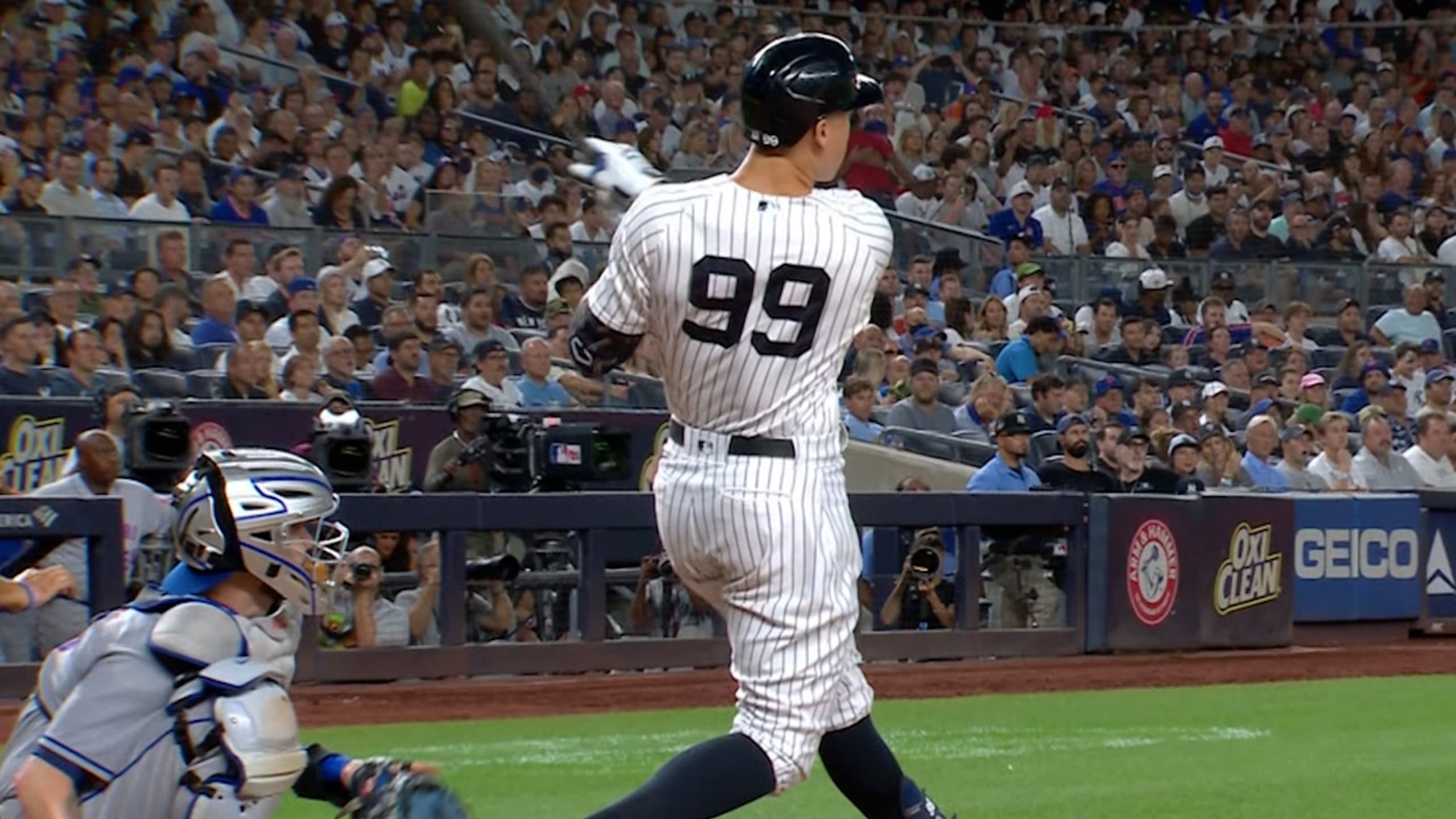 Aaron Judge 48th home run of season, 453-foot blast vs. NY Mets