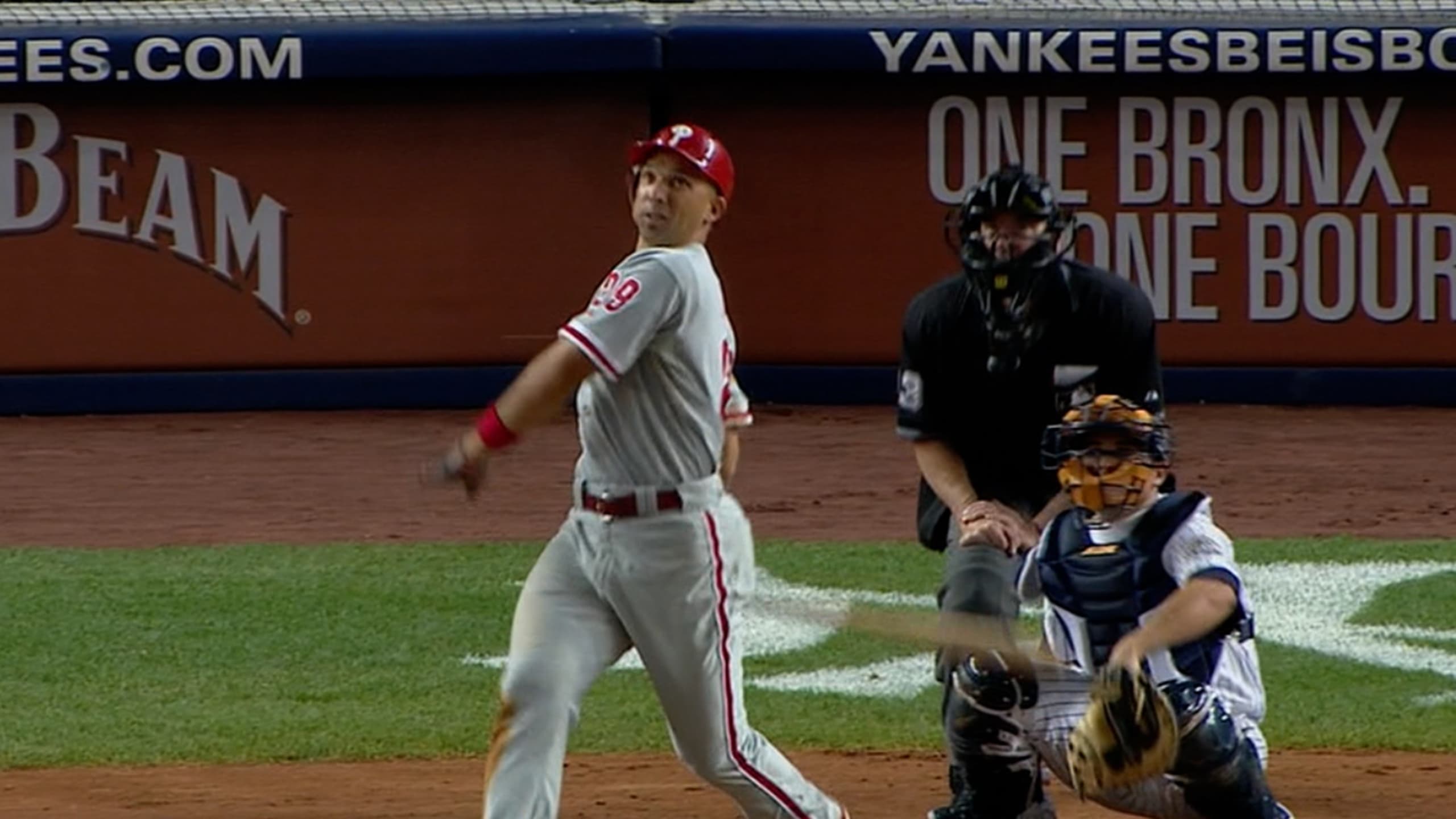 Ibañez's tape measure home run