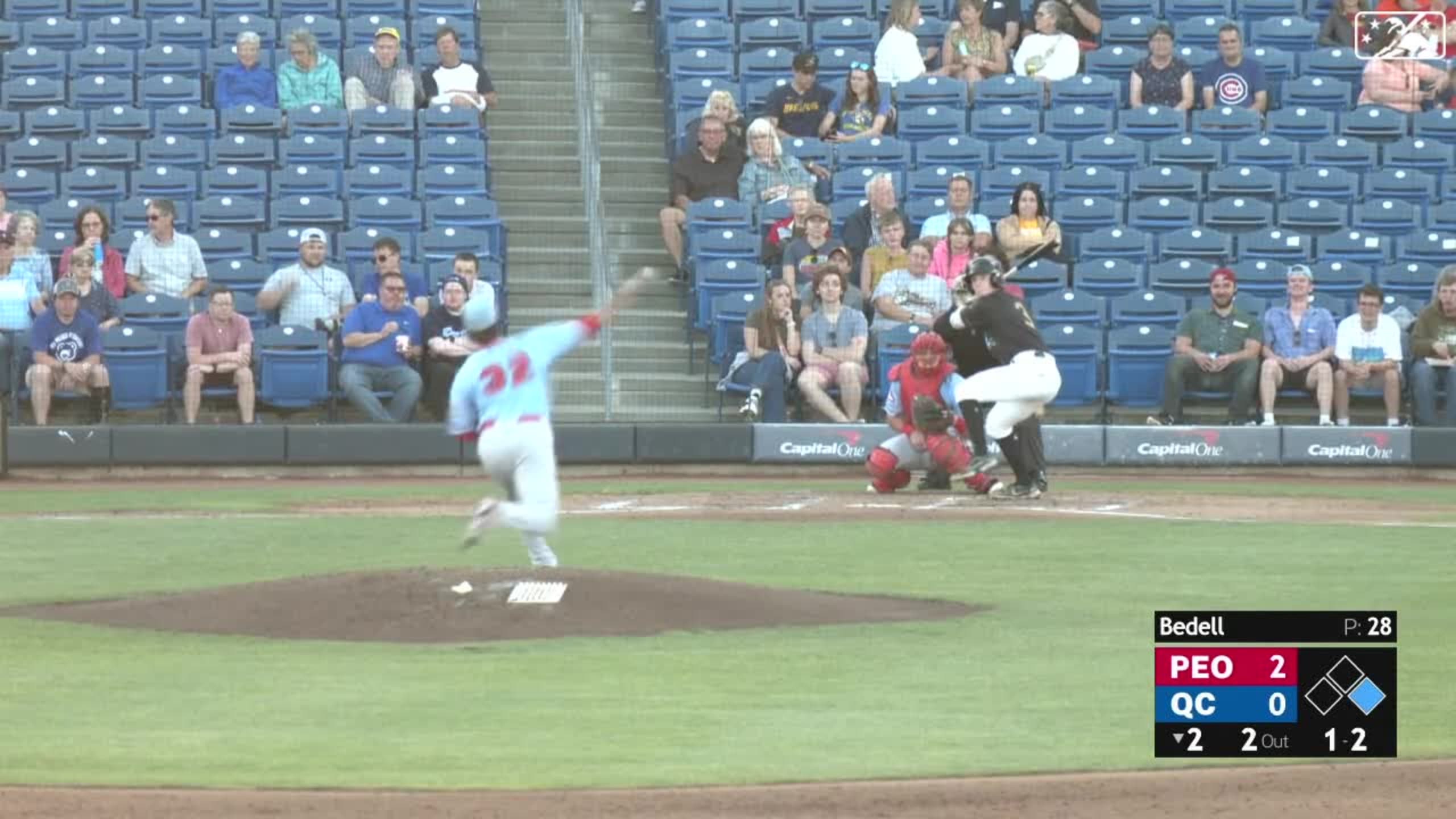 Ian Bedell's third strikeout
