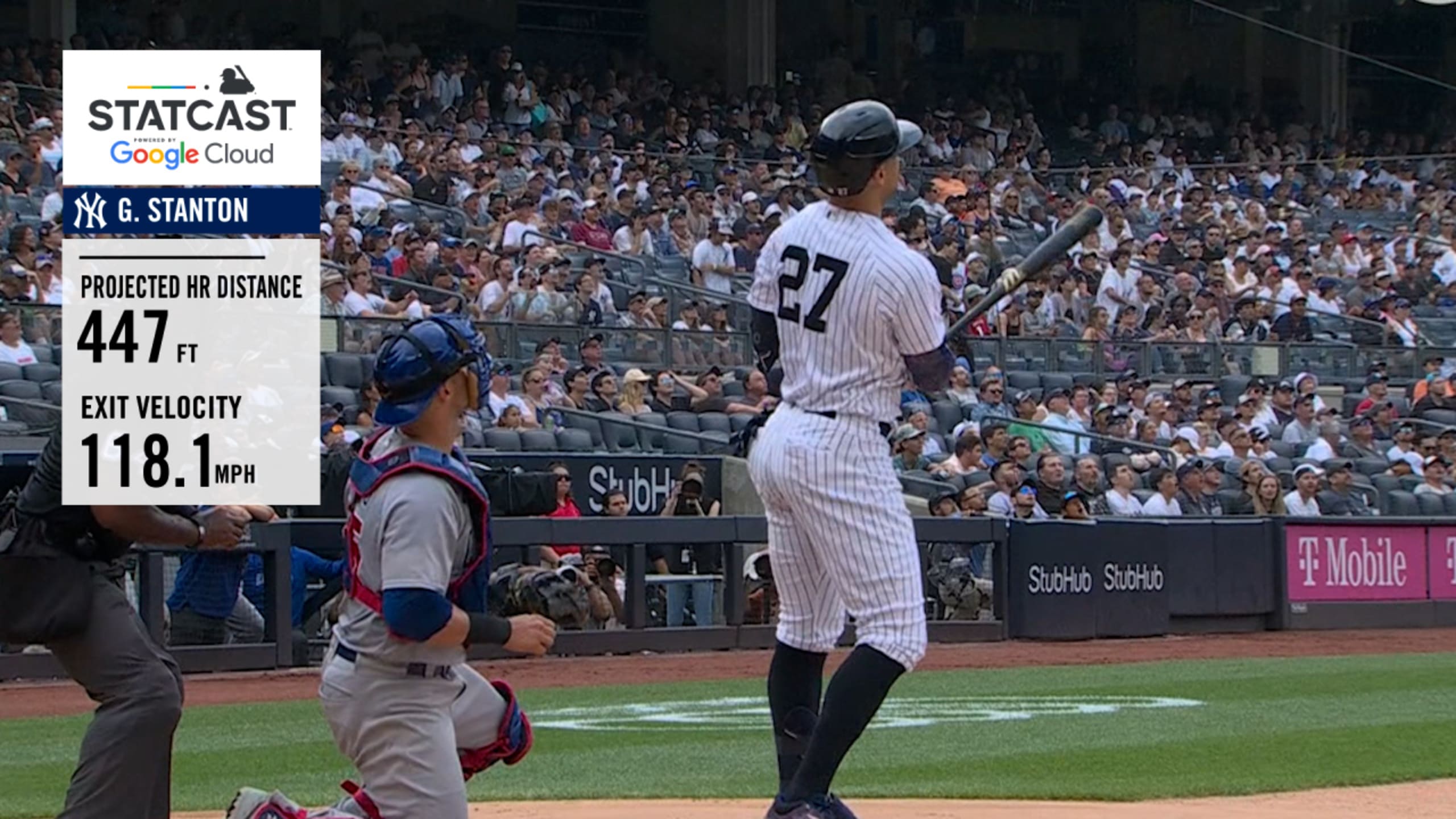 Giancarlo Stanton's latest home run nearly destroyed a camera