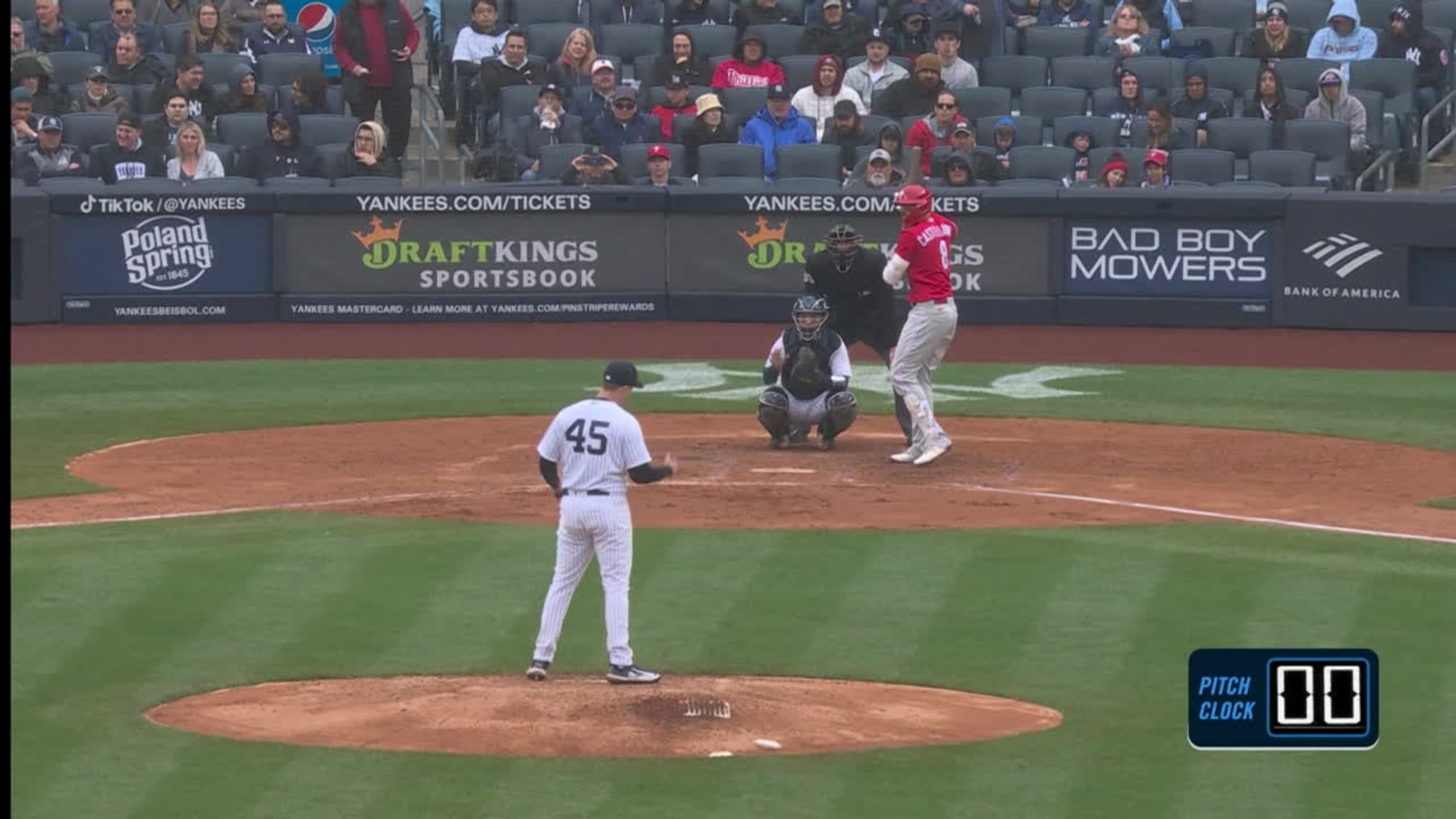 Cole's pitch clock violation