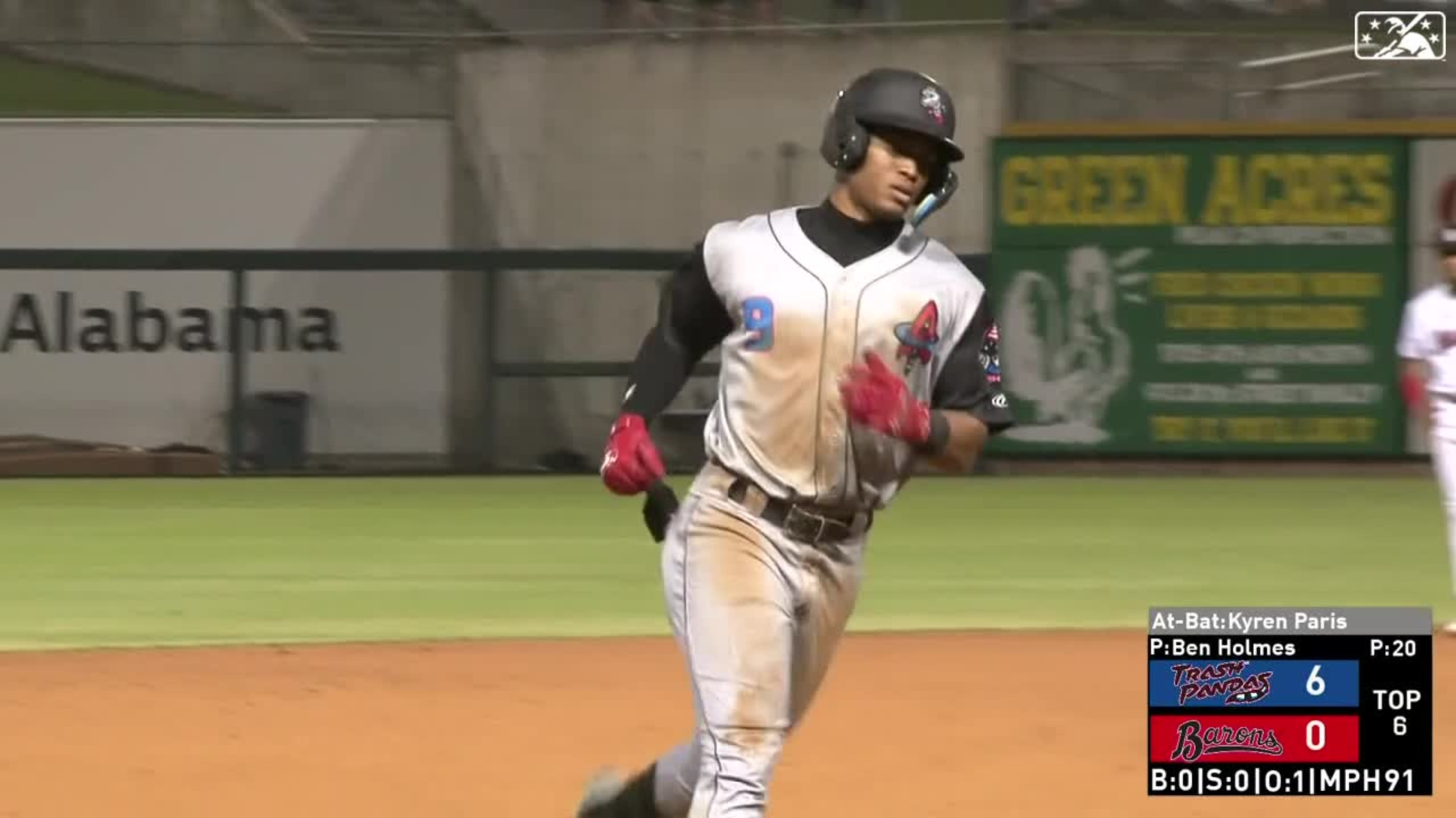Kyren Paris' solo home run