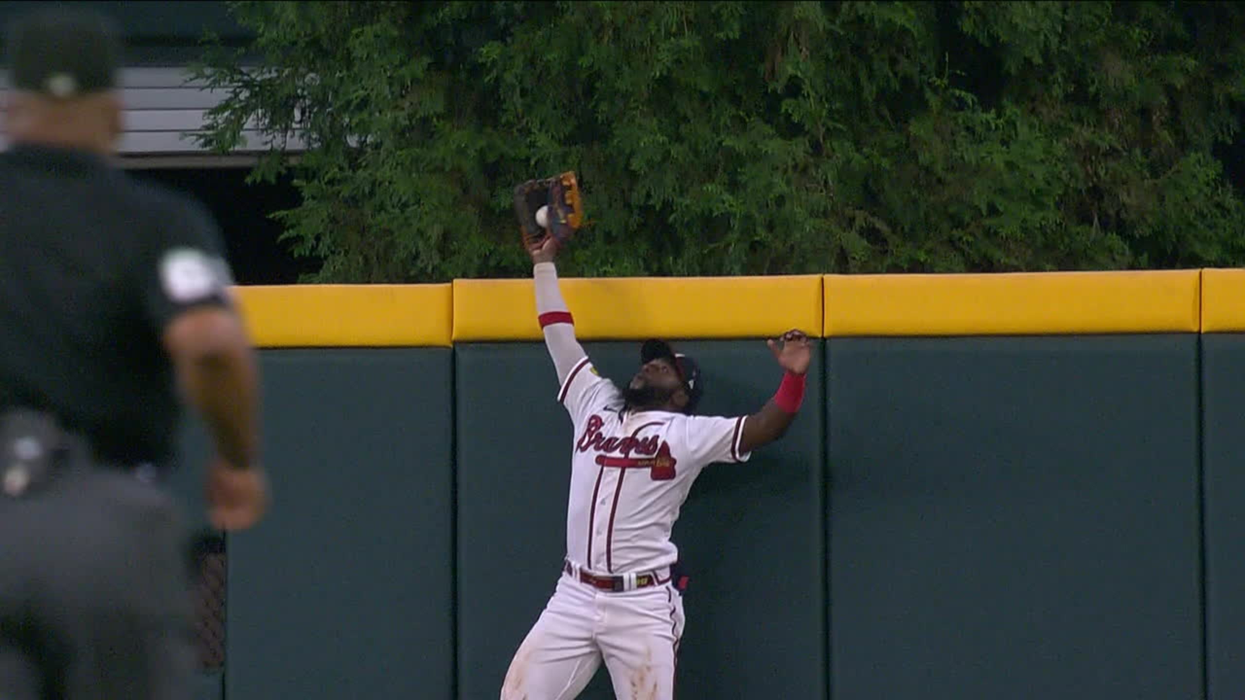Marcell Ozuna bashes a monster home run off the scoreboard