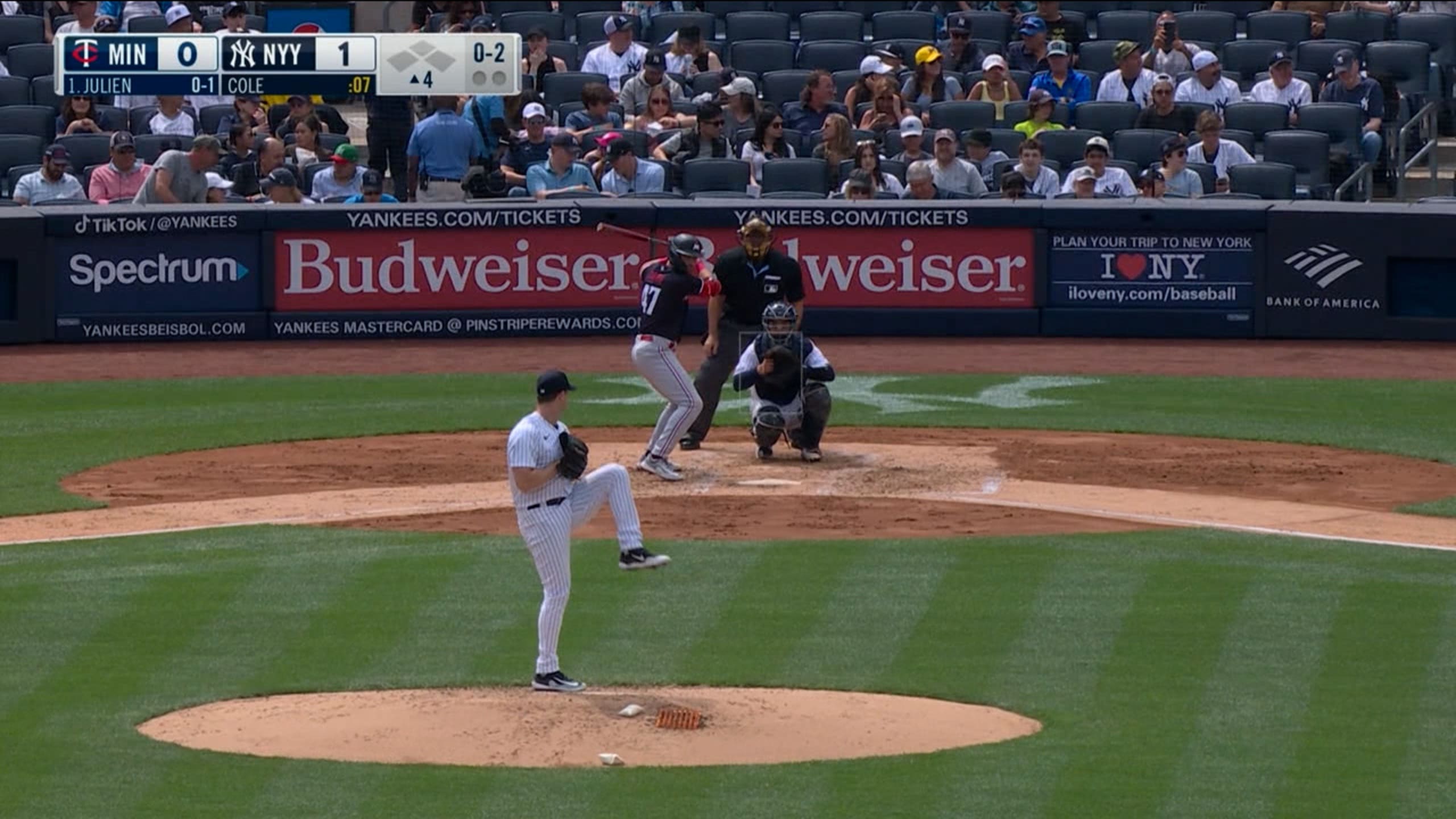 Breaking down Cole's pitch usage