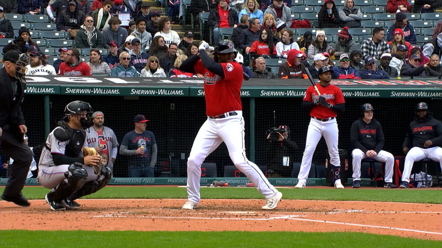 Marlins acquire Josh Bell from Guardians in trade that involves