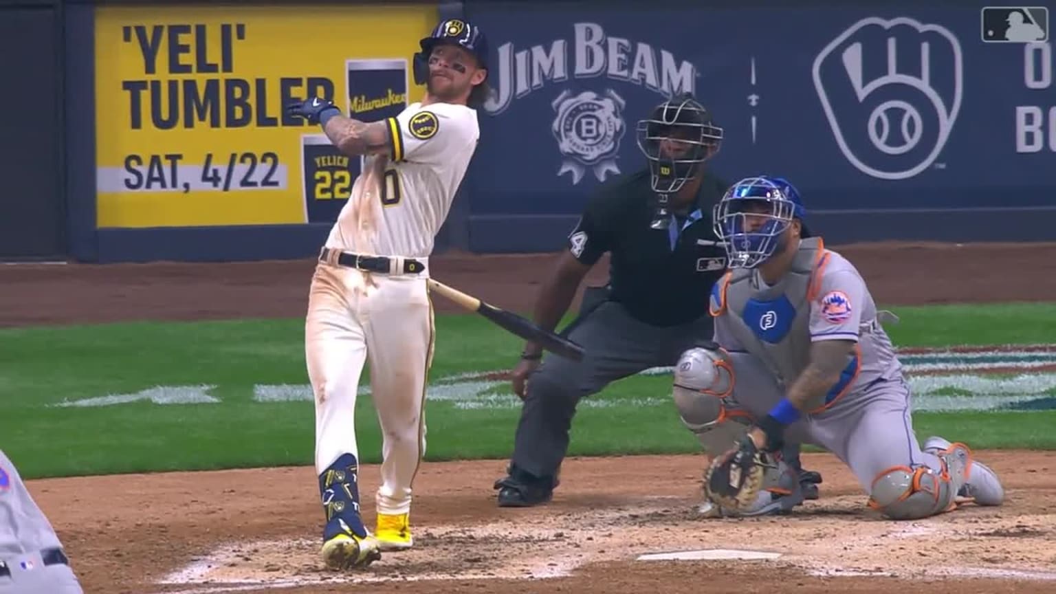 Brewers rookie Brice Turang's first home run is a 417-foot grand slam