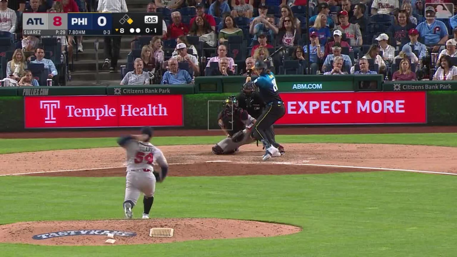 José Suarez Called Strike to Alec Bohm | 04/17/2026 | Philadelphia Phillies