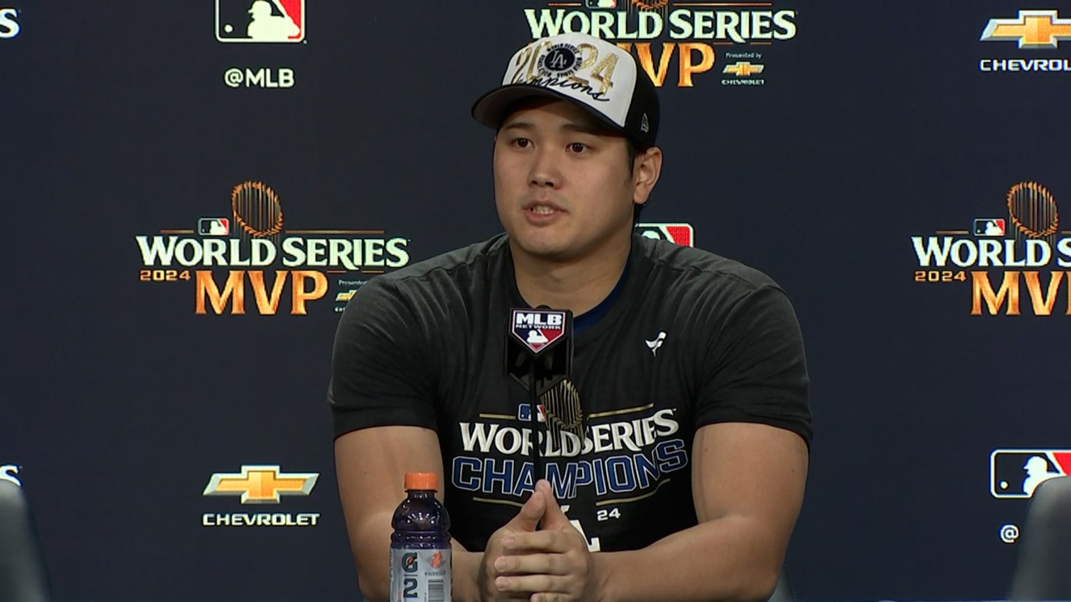 Shohei Ohtani on World Series win, Dodgers' lineup | 10/30/2024