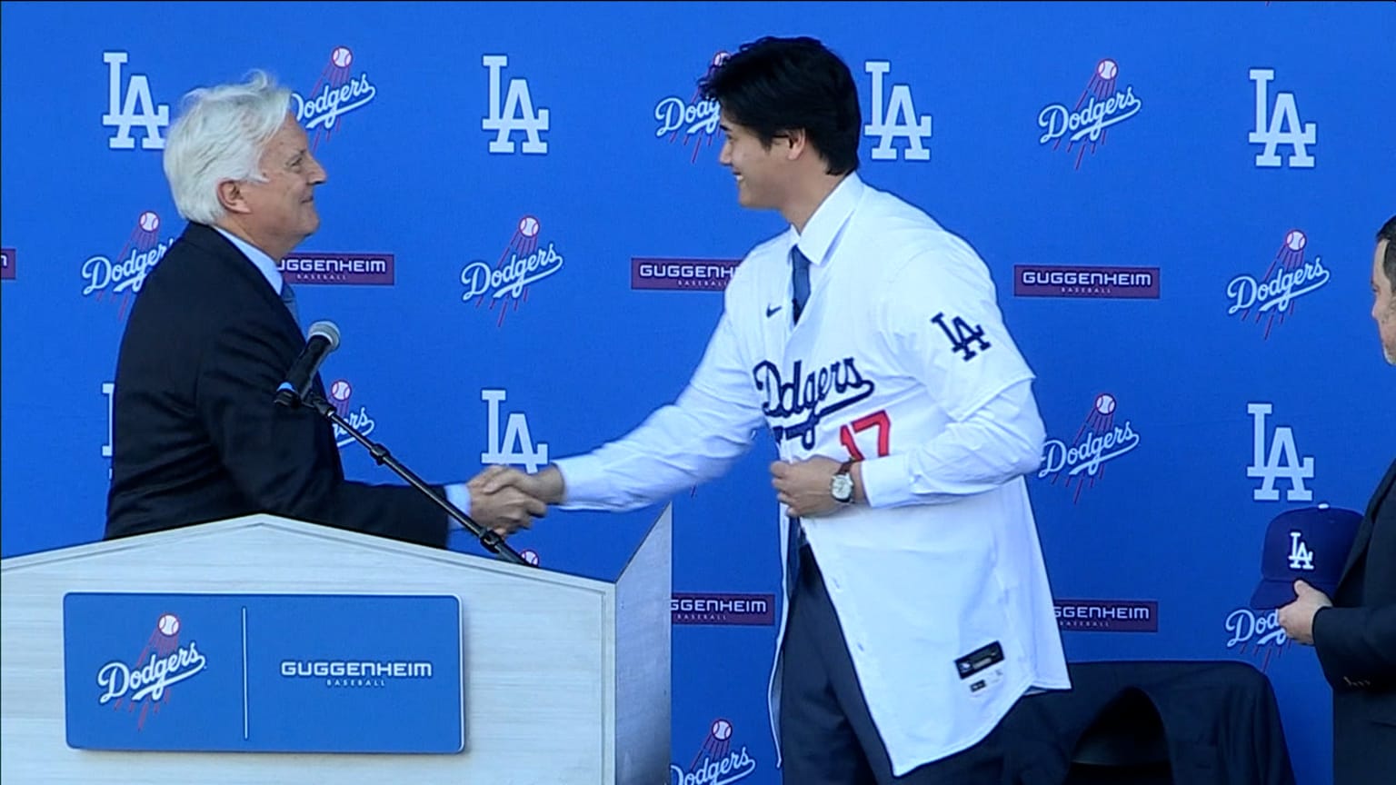 Stan Kasten discusses the signing of Shohei Ohtani 12/15/2023 Los