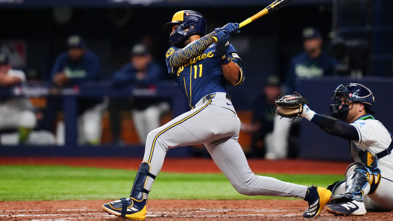 Jackson Chourio's RBI double | 26/10/2026 | Los Brewers de Milwaukee