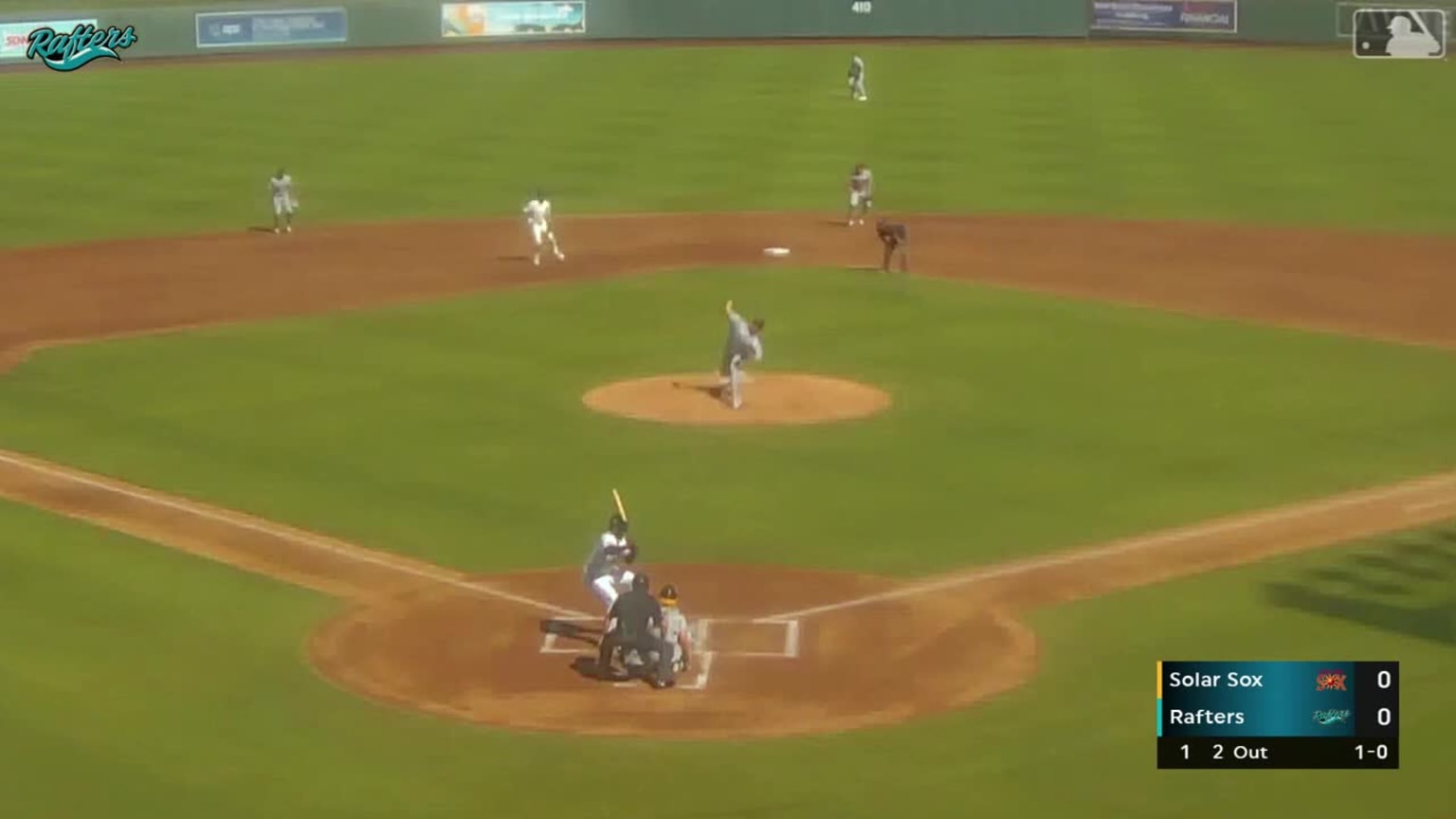Yasser Mercedes homers (1) on a fly ball to left center field. Demetrio ...