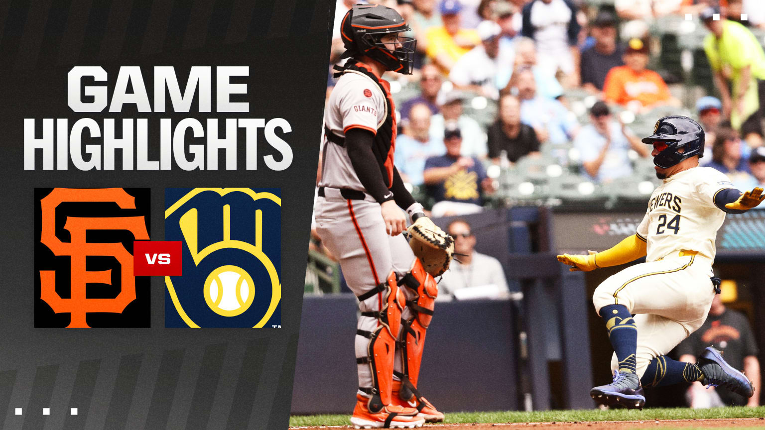 Giants vs. Brewers Highlights 08/29/2024 Milwaukee Brewers