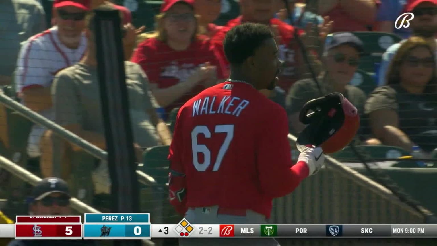 Jordan Walker's infield hit 02/26/2023 St. Louis Cardinals