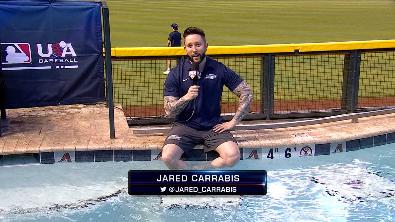 Jared Carrabis at Draft Combine 06/20/2023 New York Mets