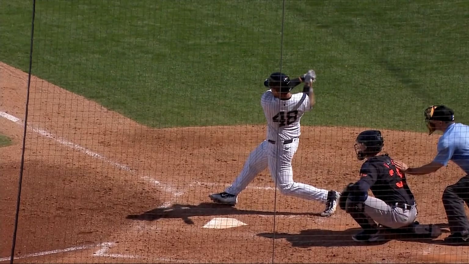 Anthony Rizzo lines an RBI double to right field | 03/03/2024 | New ...