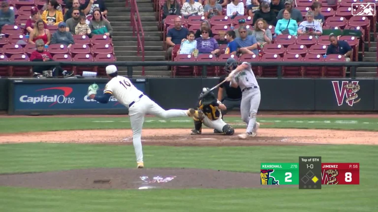 Luke Keaschall rockets his second home run of the day 09/10/2023