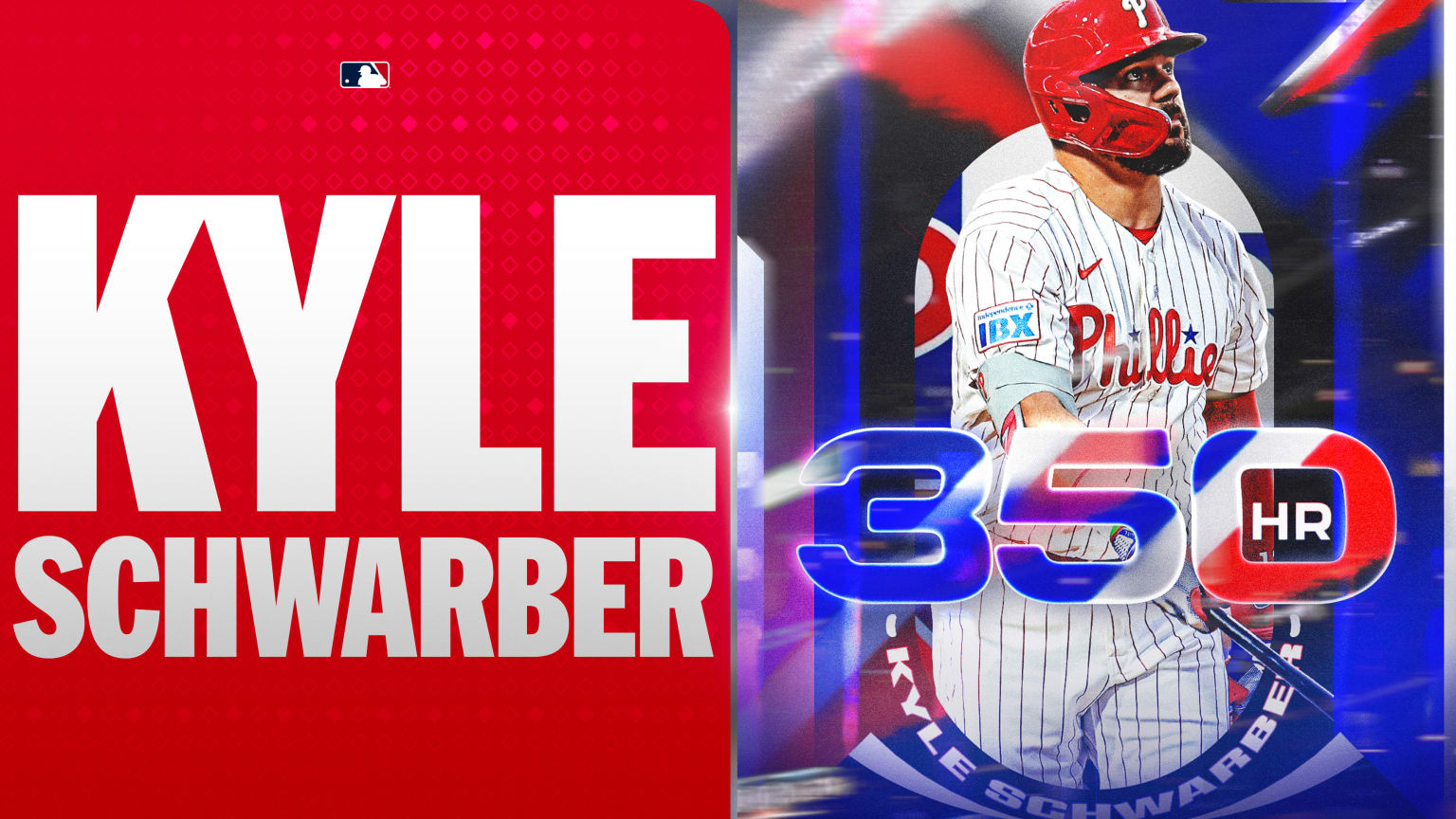 Kyle Schwarber takes this one deep to right field for his 10th homer of the year and 350th of his career to get the Phillies on the board