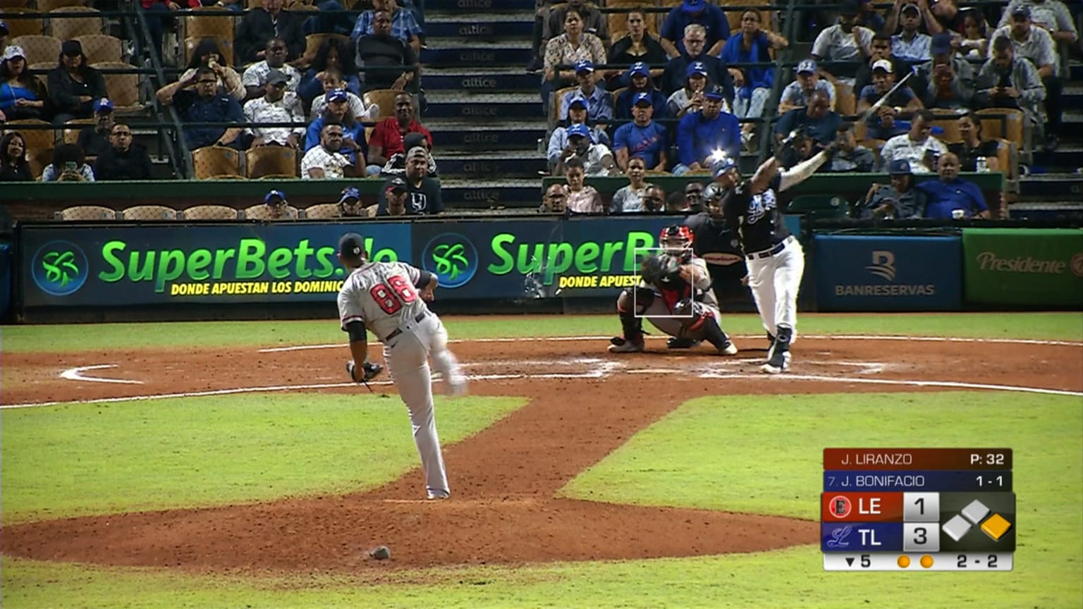 Jesús Liranzo poncha a tres 02/12/2022