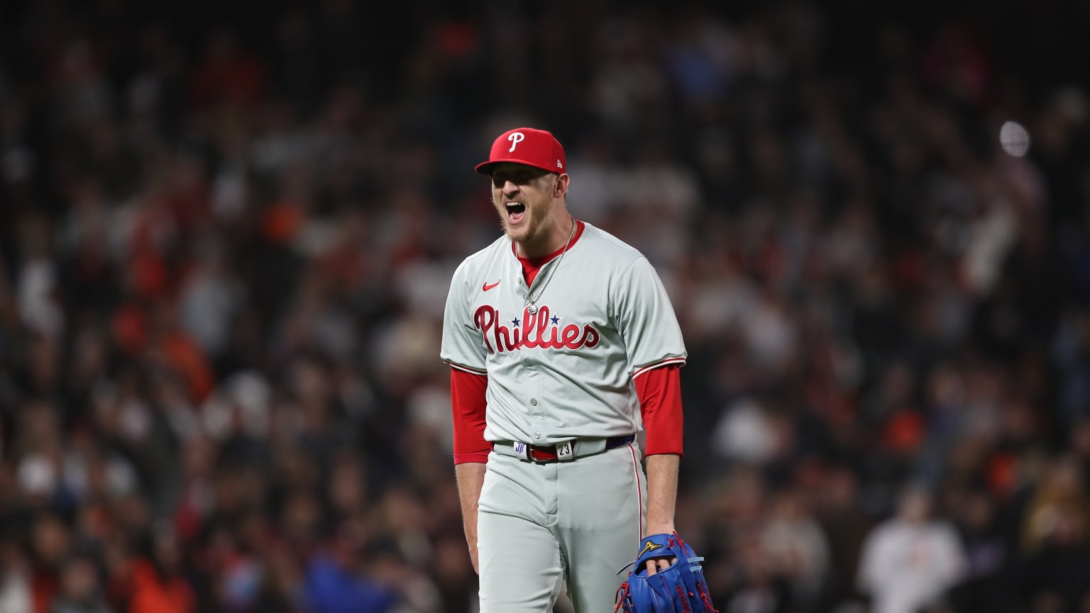 Jeff Hoffman sale ileso de la 9na entrada 28/05/2024 Los Phillies de Filadelfia