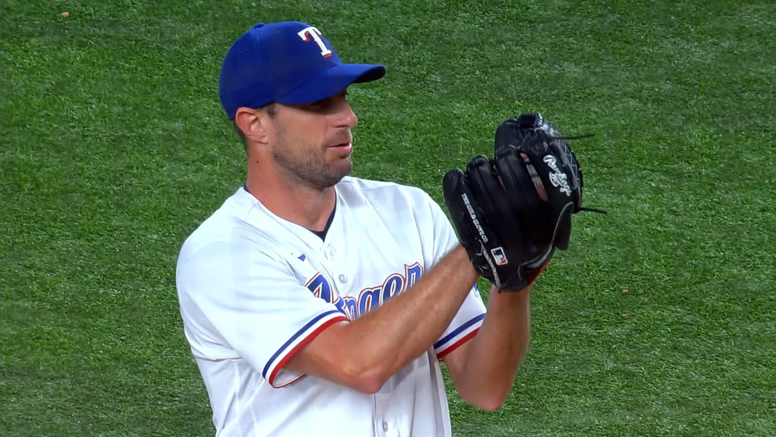 Max Scherzer strikes out the side in the 1st inning | 08/14/2023 ...