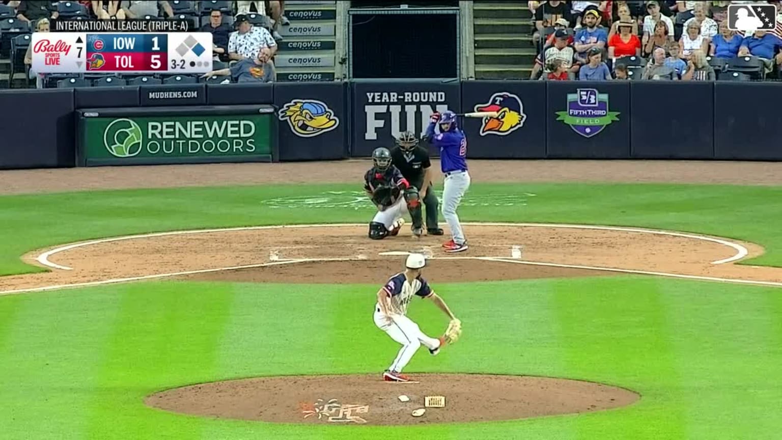 Jonathon Long homers (9) on a fly ball to left field. Brett Bateman ...